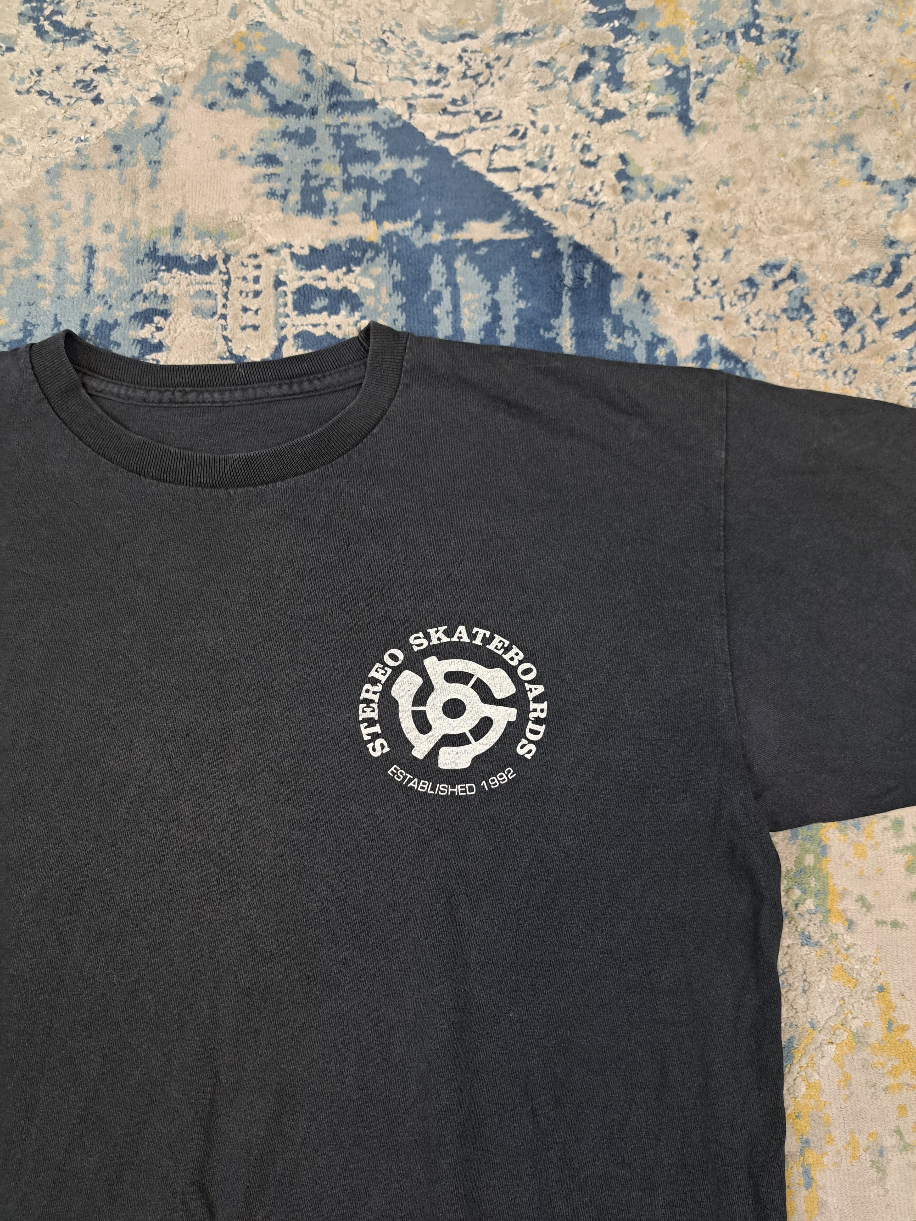 Vintage Vintage Stereo Skateboards Tee Washed Black Skate Size US M / EU 48-50 / 2 - 4 Thumbnail