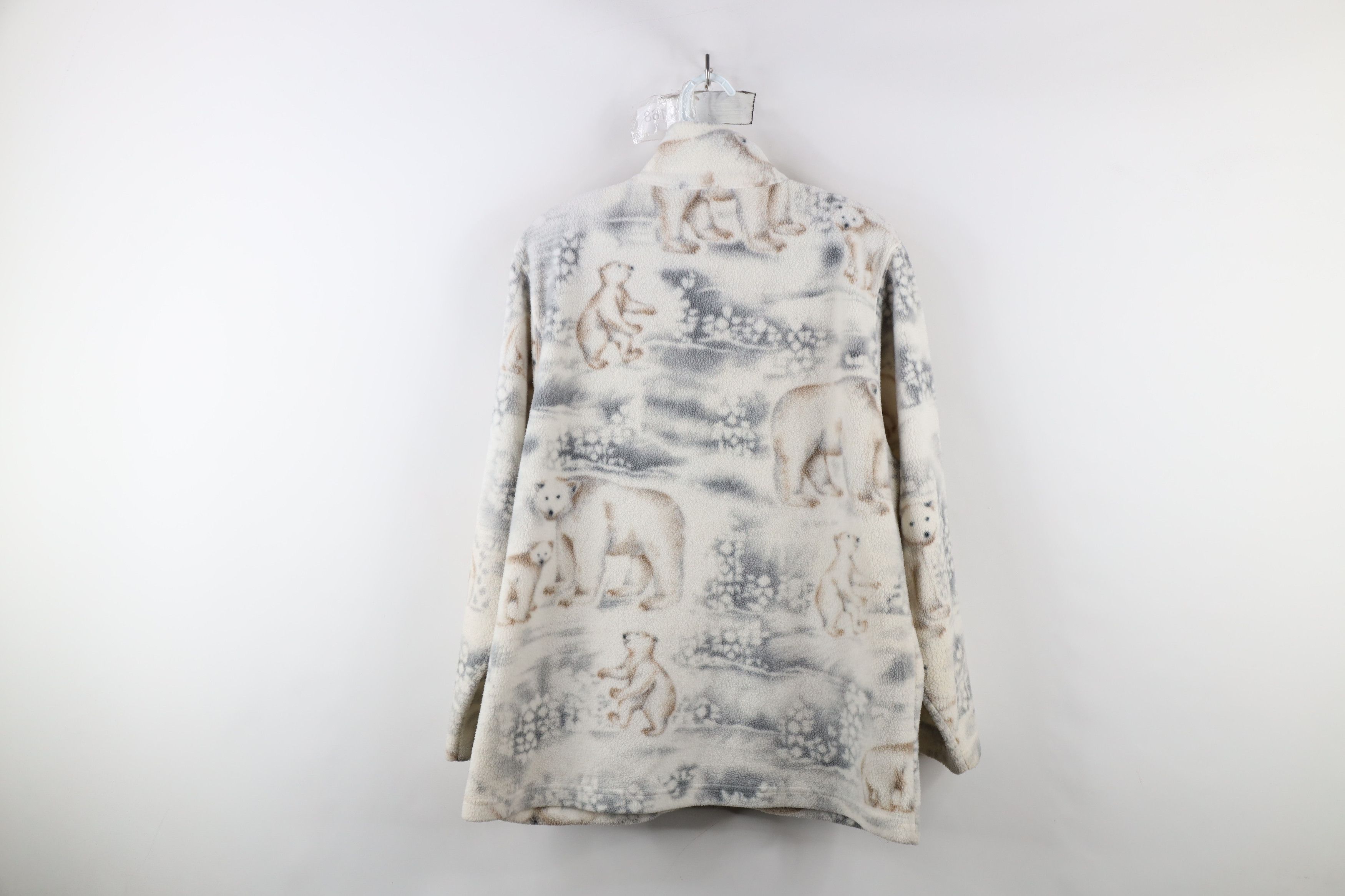 Vintage Vintage 90s Streetwear Bear All Over Print Fleece Jacket Size S / US 4 / IT 40 - 12 Thumbnail
