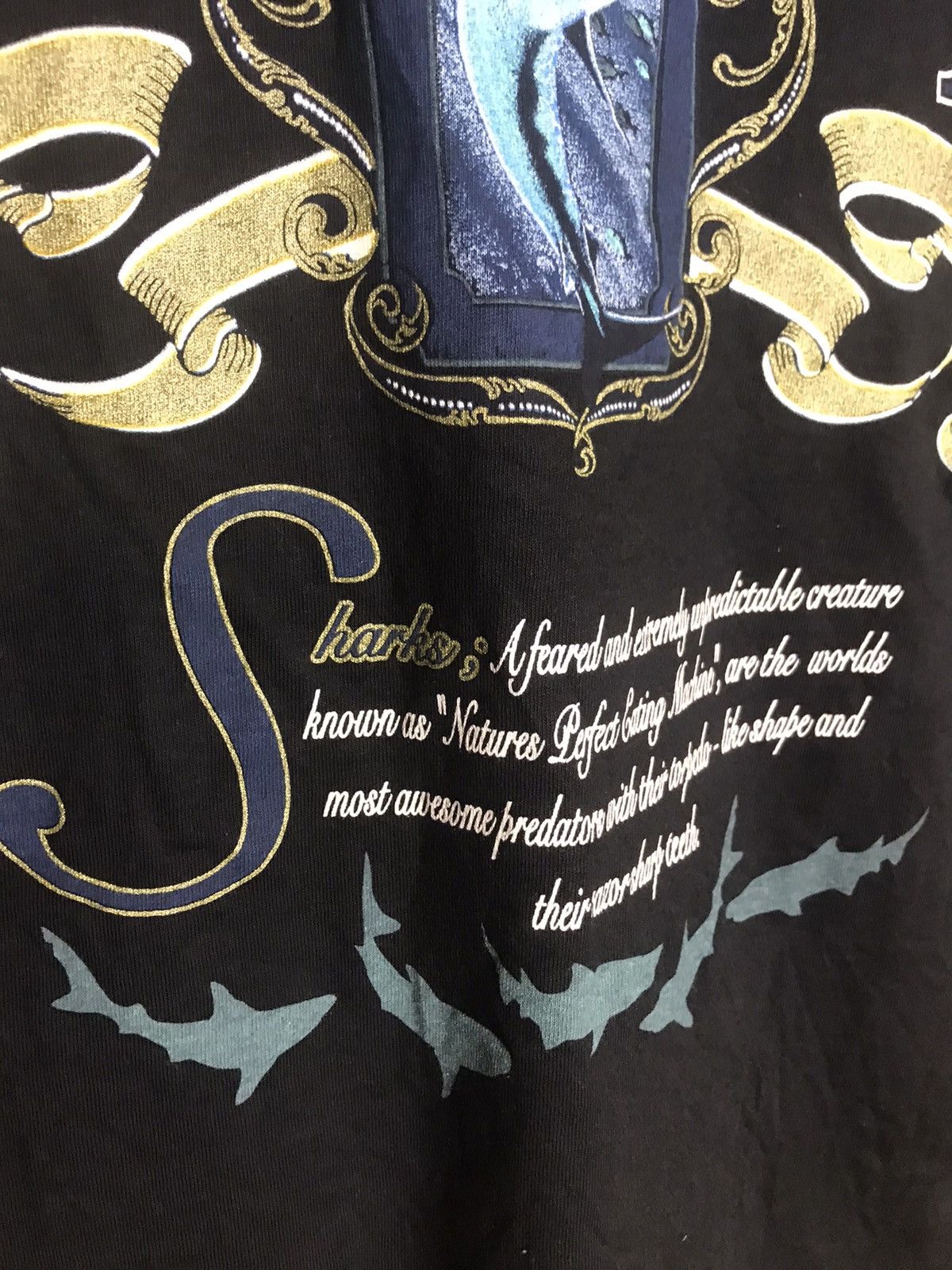 Vintage Vintage 90s Sea World shark made in USA single stitch shirt Size US M / EU 48-50 / 2 - 4 Thumbnail