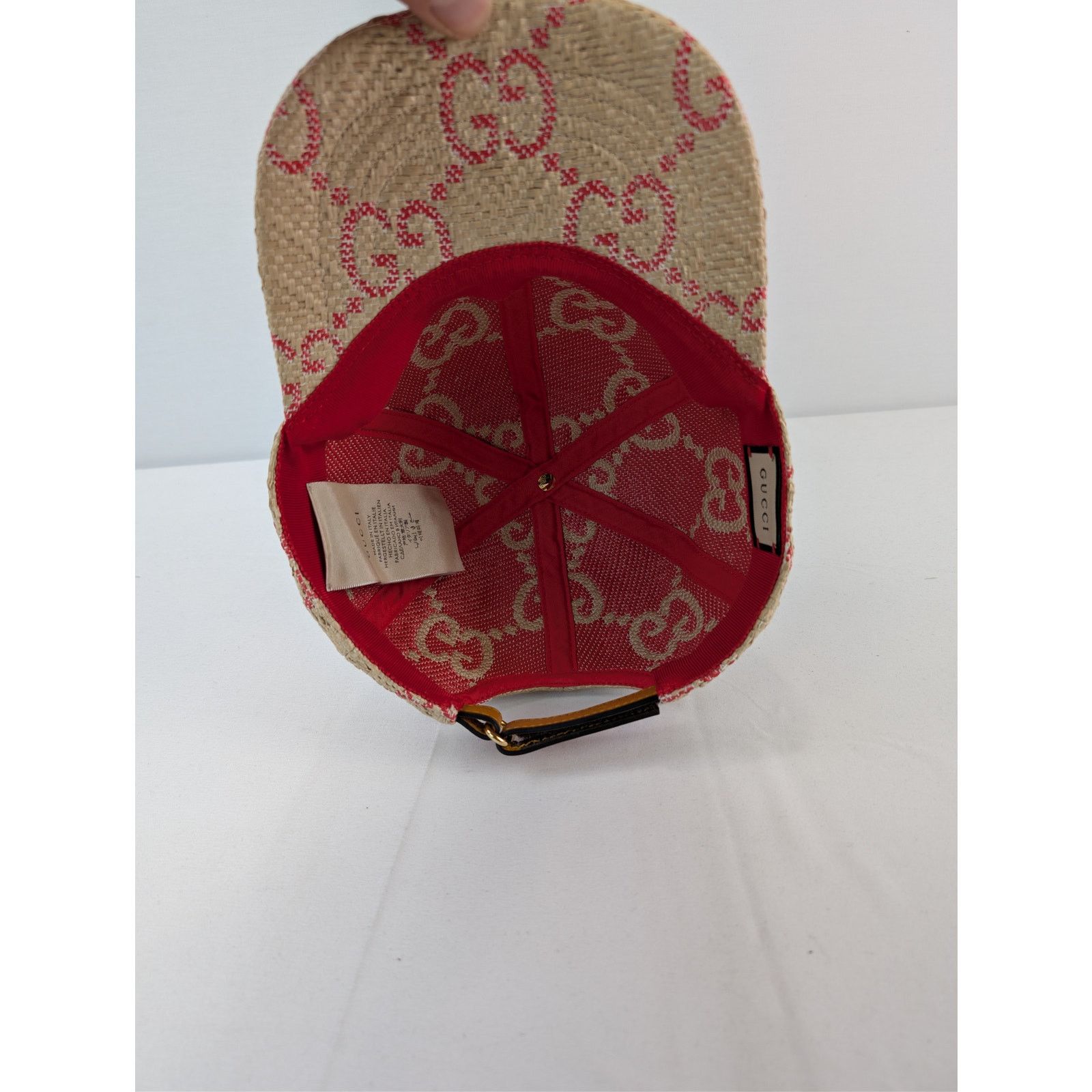 Gucci o1rshd1 Size: S / Baseball Cap / Hat in Beige/Red Size ONE SIZE - 9 Thumbnail