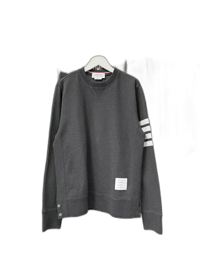 Thom Browne Thom Browne Sweatshirt with Striped Sleeves Size US M / EU 48-50 / 2 - 1 Thumbnail