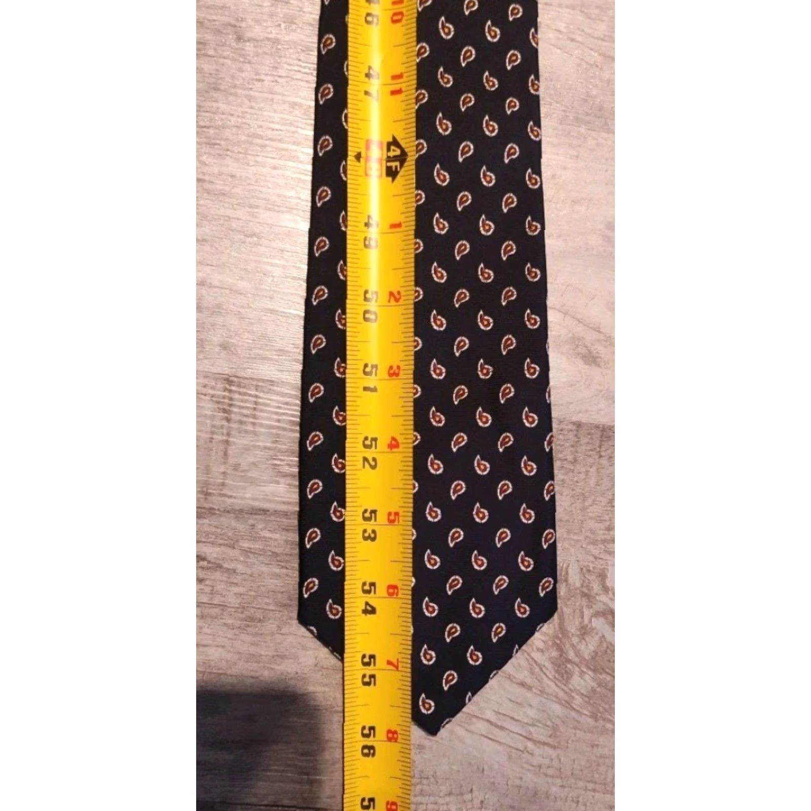 Polo Ralph Lauren VINTAGE Polo Ralph Lauren Tie Men Navy Paisley Silk Italian Handmade 56 In 3.5 W Preppy American Size US M / EU 48-50 / 2 - 8 Thumbnail