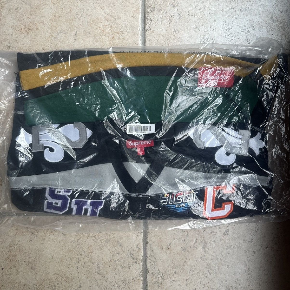 Supreme Supreme Paneled Hockey Jersey Black Size Small Size US S / EU 44-46 / 1 - 1 Thumbnail