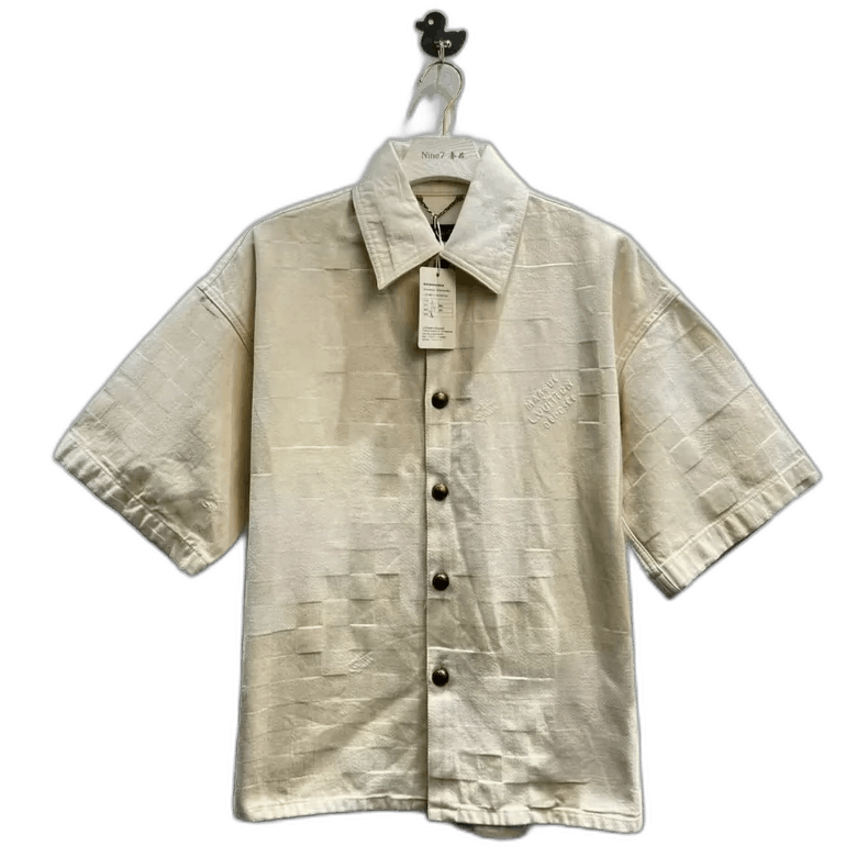 Louis Vuitton Louis Vuitton Logo Short Sleeve Denim Shirt-