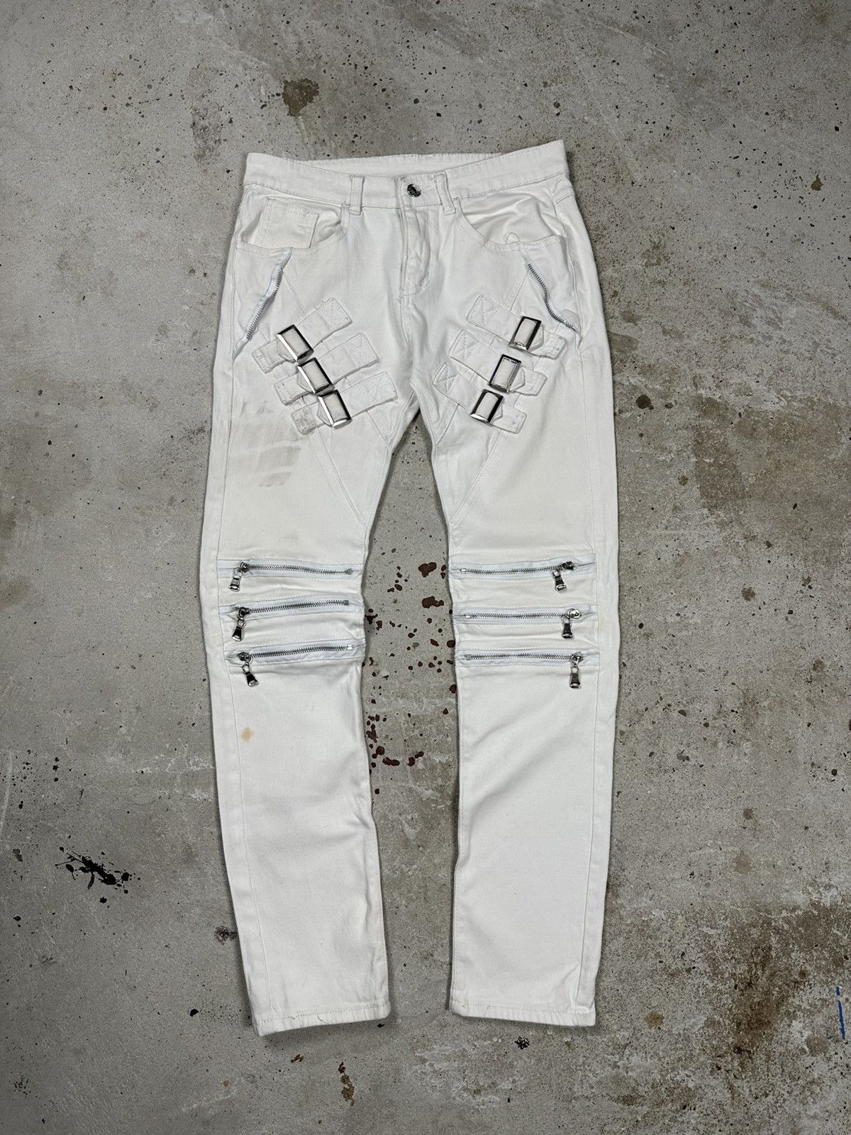 If Six Was Nine Vintage Y2K Japanese Style Bondage Cargo Pants Size US 30 / EU 46 - 1 Thumbnail