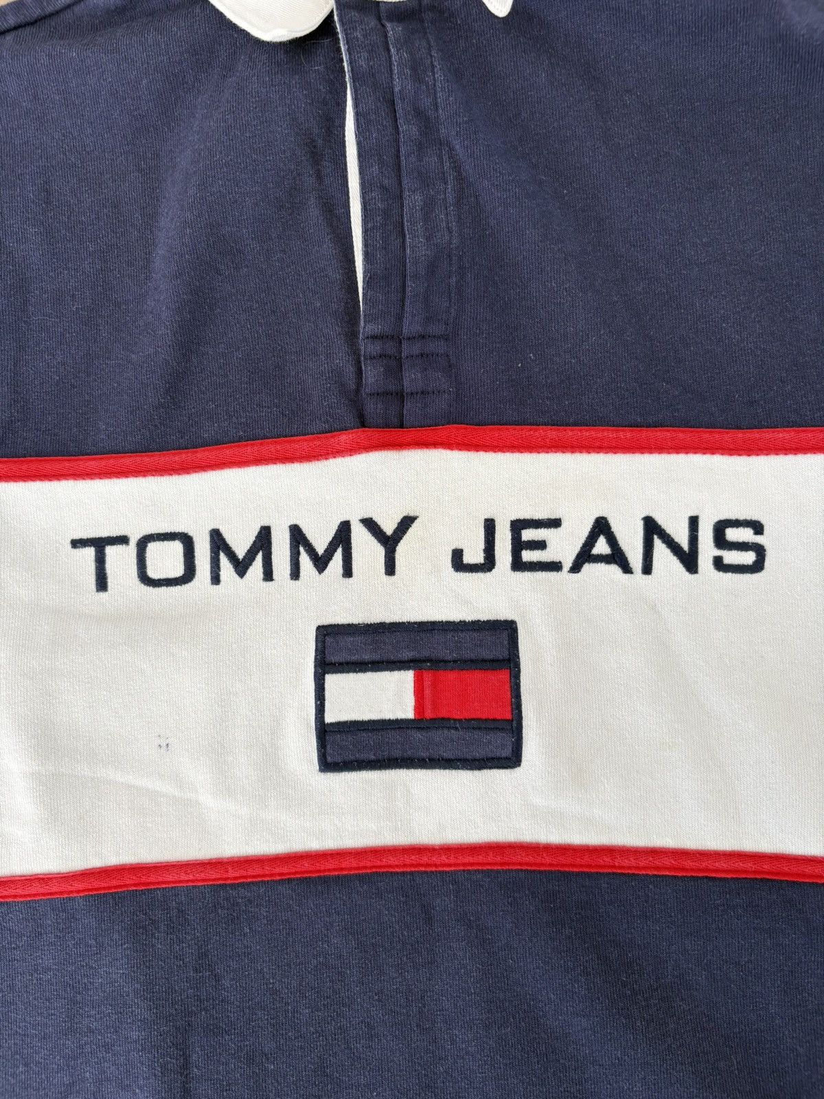 Tommy Hilfiger Vintage Tommy Hilfiger 1/4 Button Up Rugby Polo Shirt Size US S / EU 44-46 / 1 - 3 Thumbnail
