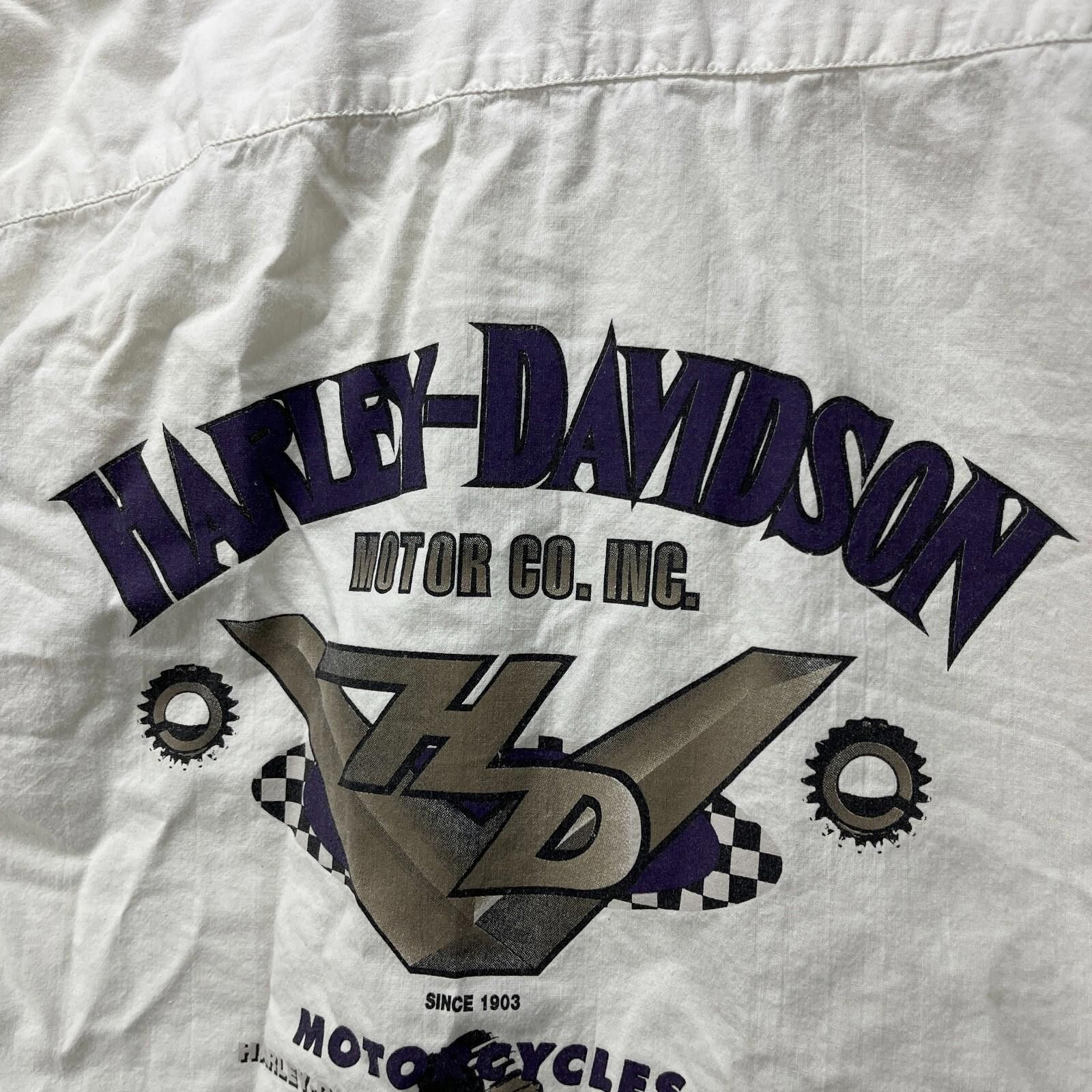 Harley Davidson Vintage '90s Harley-Davidson Eagle Button-Up Shirt XL Size US XL / EU 56 / 4 - 8 Thumbnail