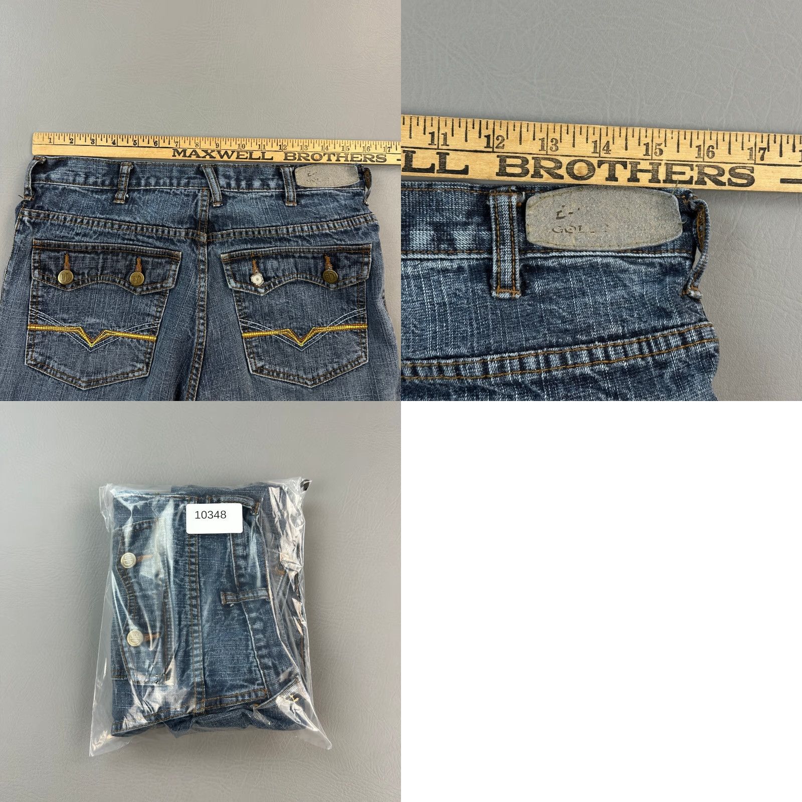Denime Vintage Eddie Domani Jeans Women's 32x30 Blue Denim Baggy Relaxed Hip Hop Y2K Jeans Mens? Size 24" / US 00 / IT 34 - 9 Thumbnail