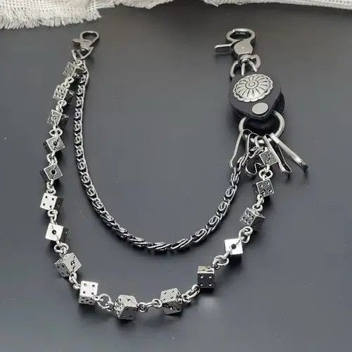 Jewelry Dice and Tribe Jean Motor Rock Wallet Chain Size ONE SIZE - 1 Thumbnail