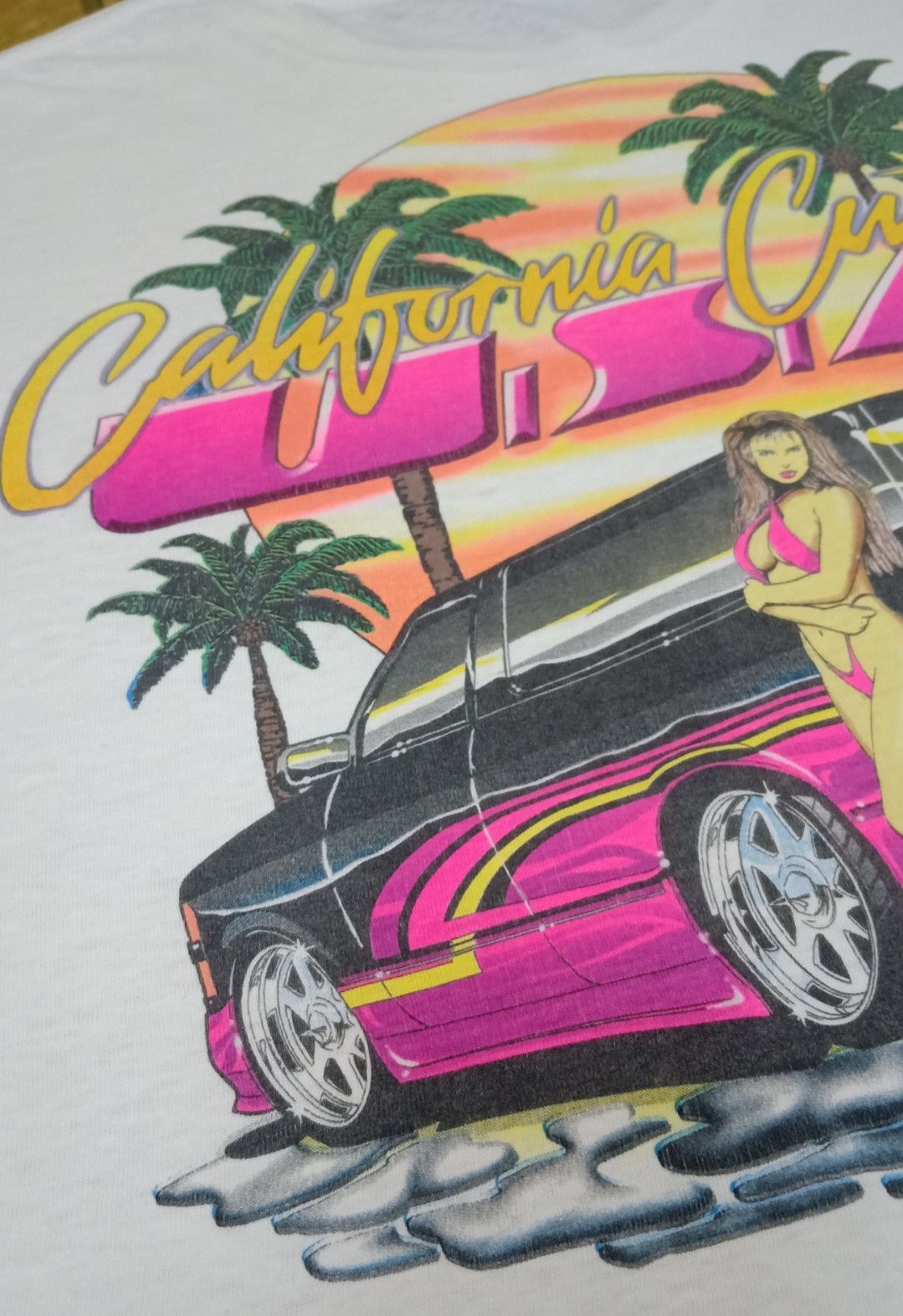 Vintage Vintage 90s California Custom USA T-shirt Size US M / EU 48-50 / 2 - 13 Thumbnail