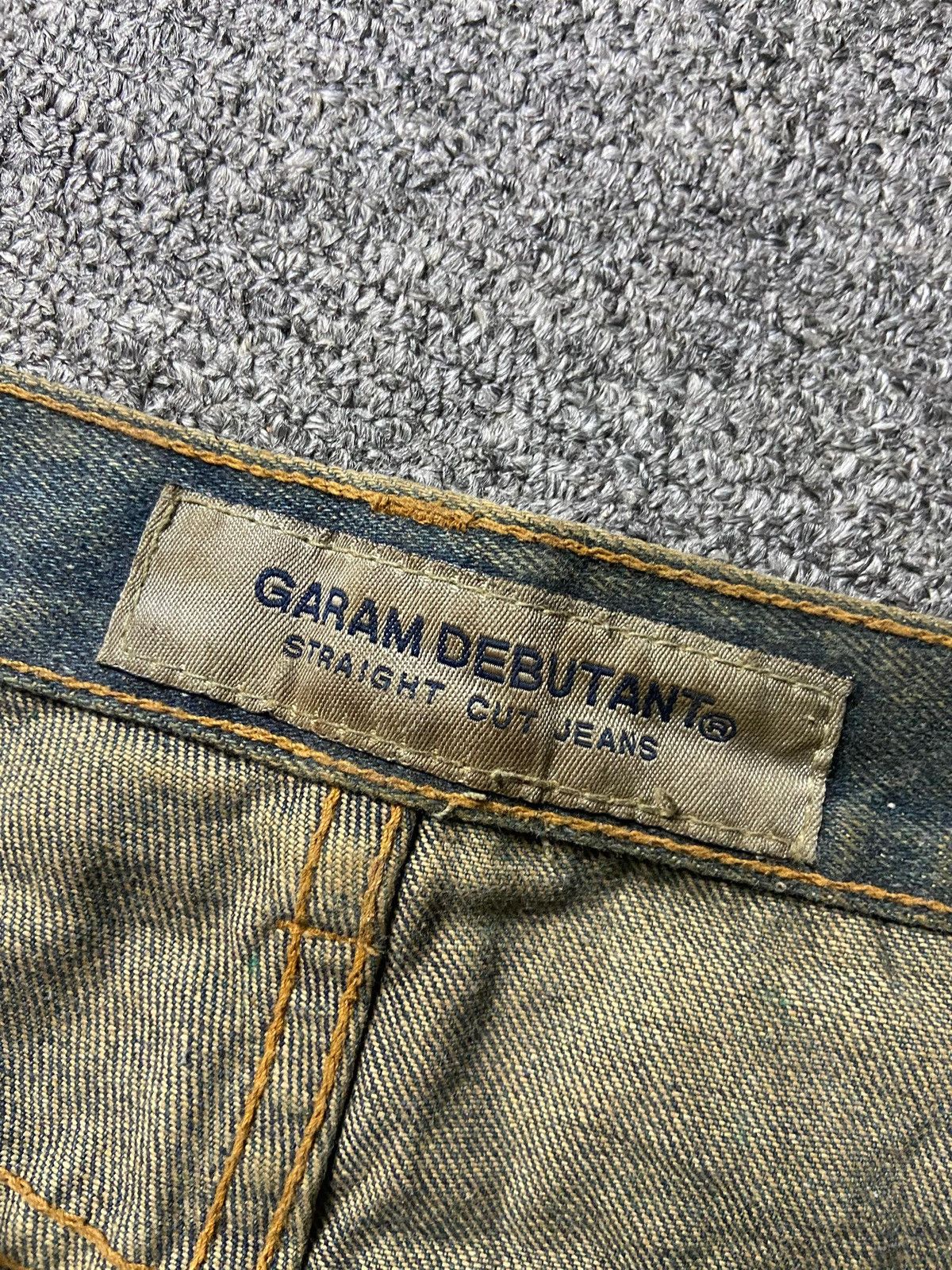 Japanese Brand Vintage GARAM DEBUTANT Straight Cut Jeans (139) Size US 34 / EU 50 - 3 Thumbnail