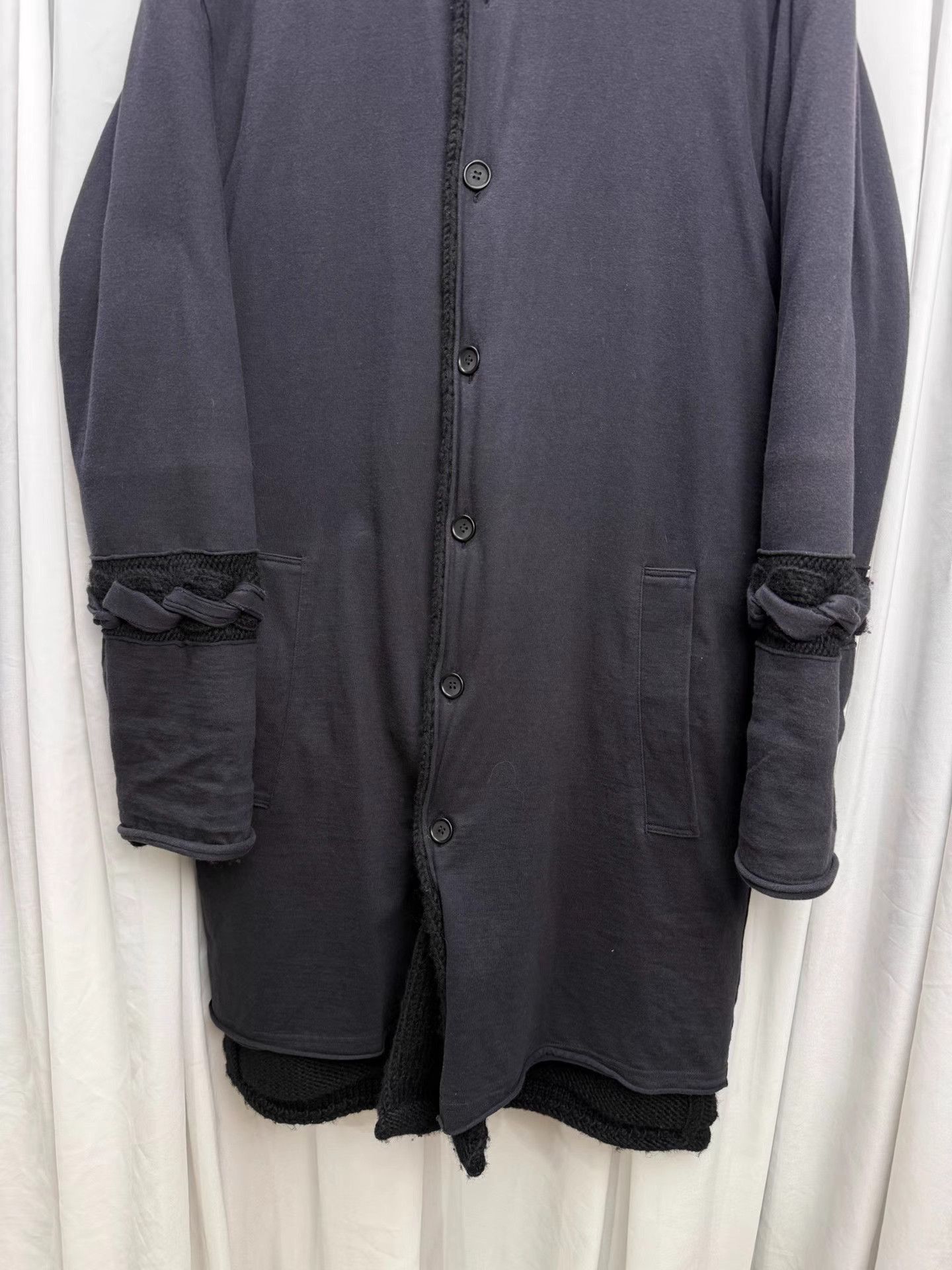 Yohji Yamamoto Yohji Yamamoto POUR HOMME Main Line Wool Lace-Up Coat K20 Size US L / EU 52-54 / 3 - 4 Thumbnail