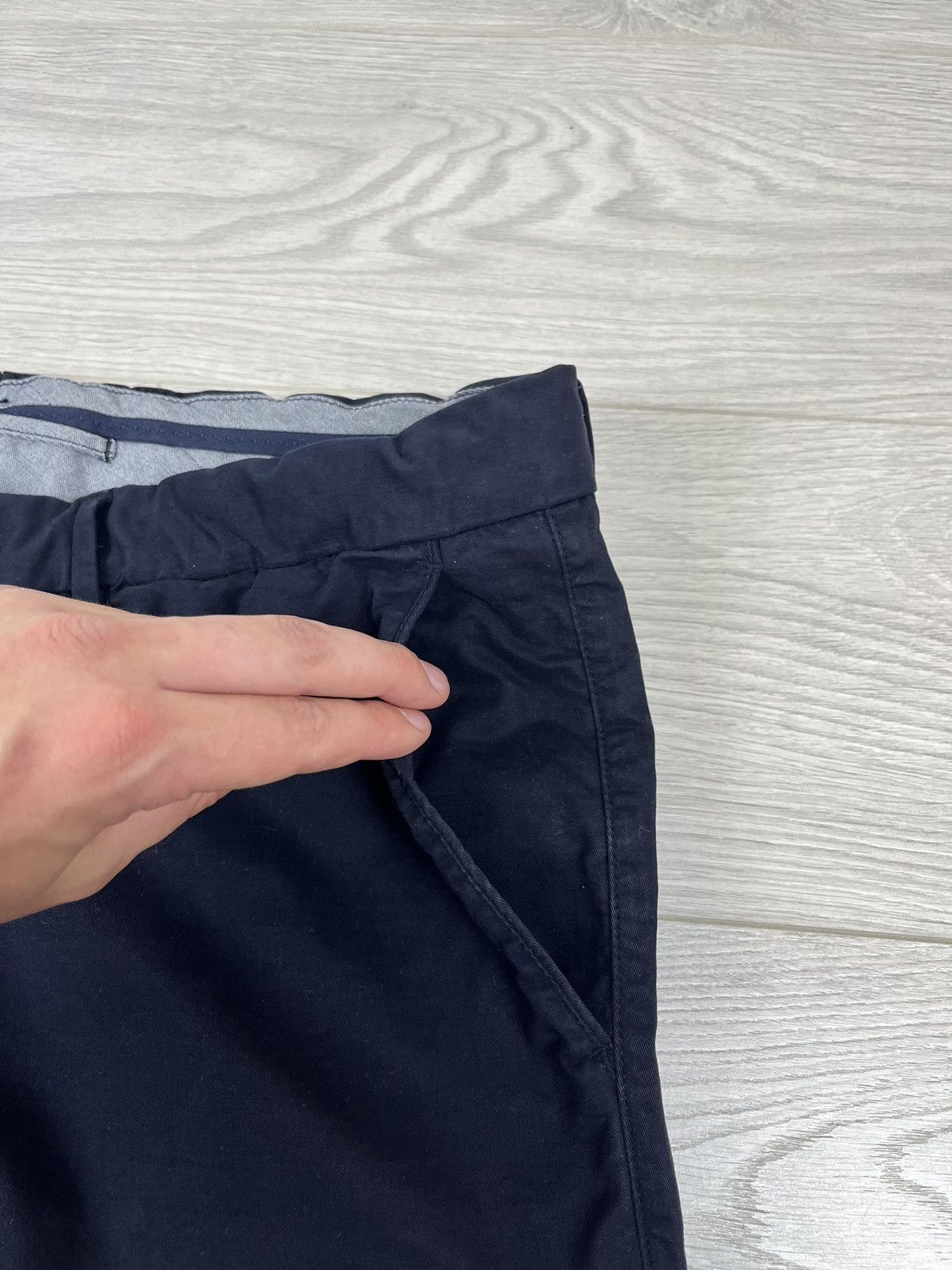 Suitsupply Suitsupply Porto Cotton Navy Trousers Pants Size US 36 / EU 52 - 7 Thumbnail
