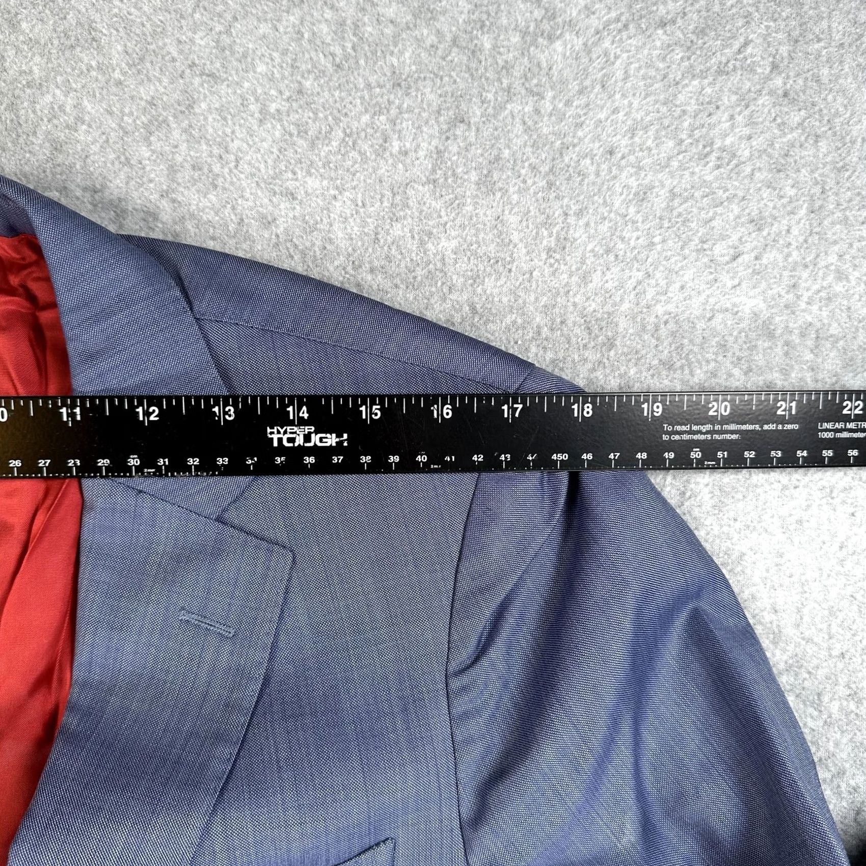 Suitsupply Suitsupply Sienna Jacket Mens 38 Blue Wool Slim Fit 2-Button Notch Lapel Single-Breasted Suit Jacket Regular Size 38R - 6 Thumbnail