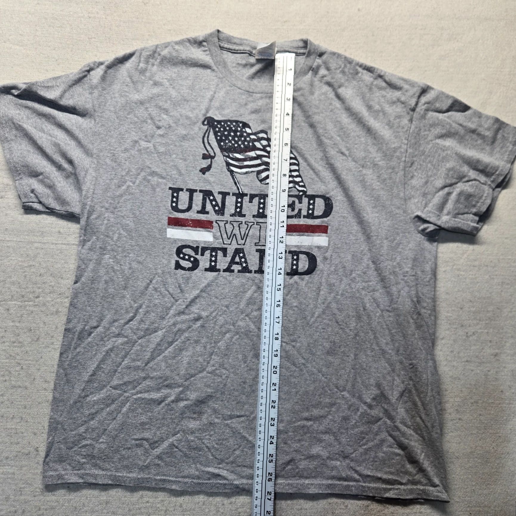 Vintage VINTAGE USA United We Stand Shirt Adult XL Gray Graphic Print Men Size US XL / EU 56 / 4 - 6 Thumbnail