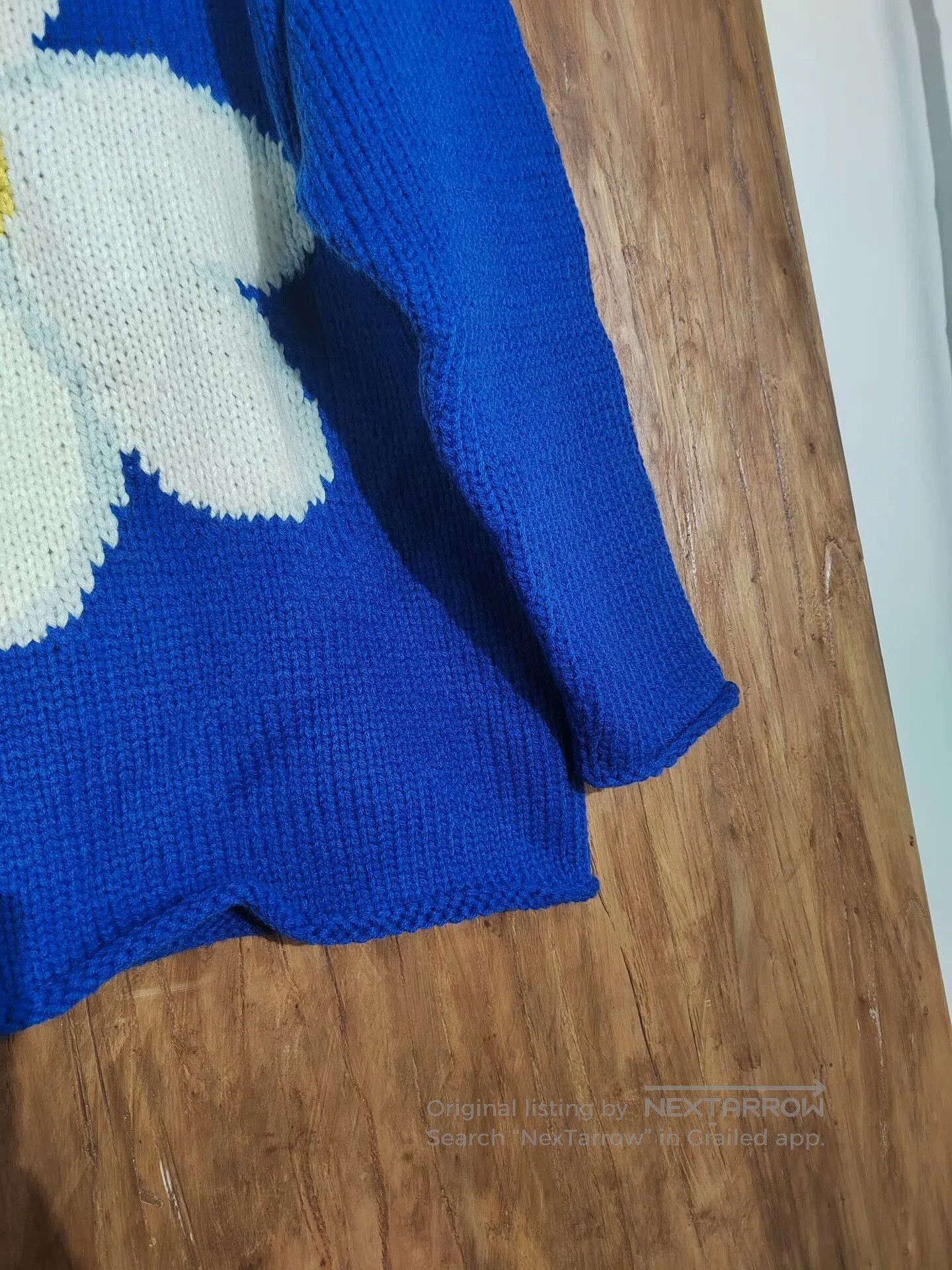 Japanese Brand Blue Daisy Sweater for Fall and Winter. Size M / US 6-8 / IT 42-44 - 7 Thumbnail