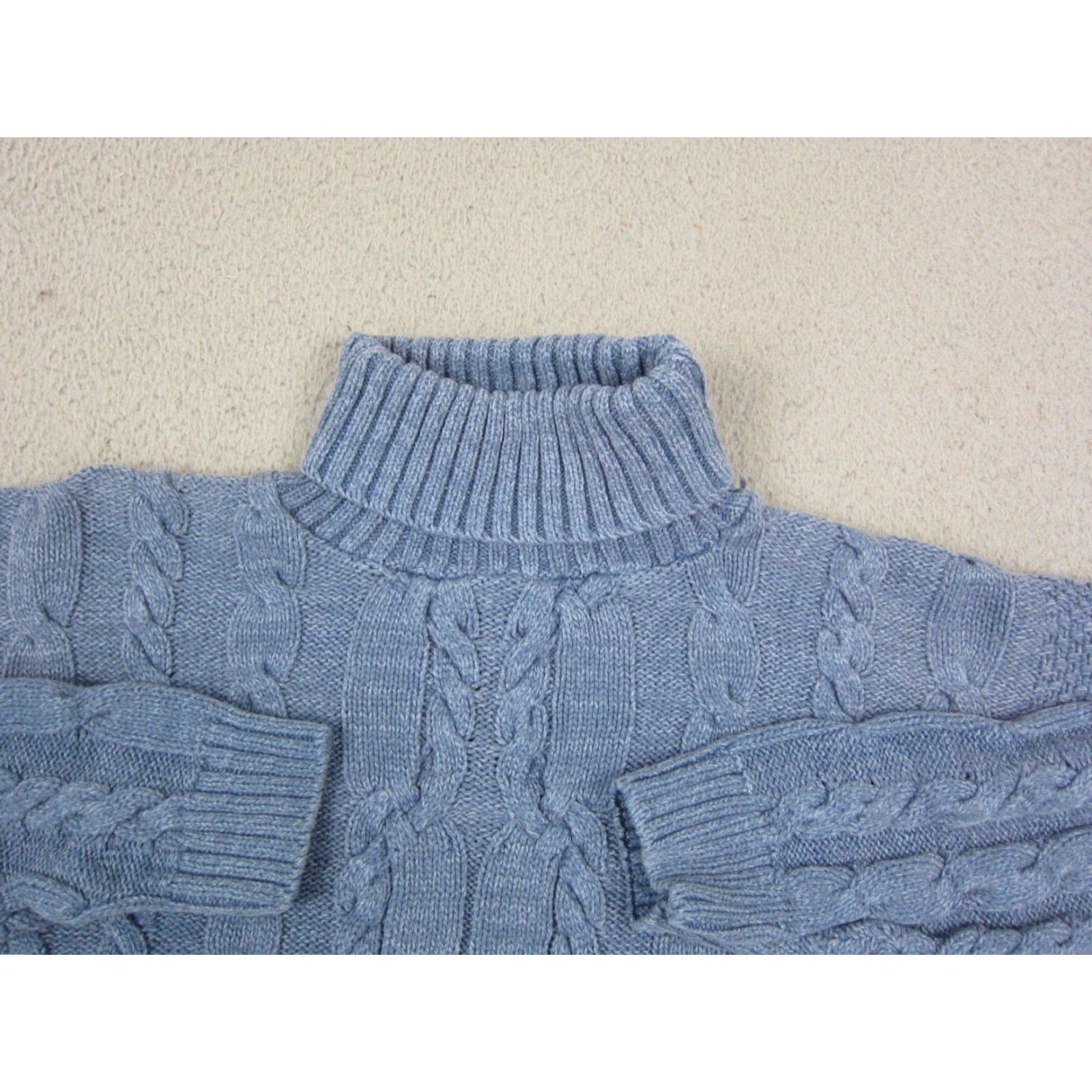 Vintage VINTAGE Hunt Club Sweater Men XL Blue Cable Knit Cotton Made in USA Size US XL / EU 56 / 4 - 2 Thumbnail