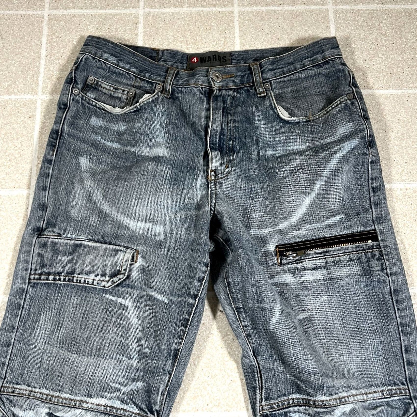 Vintage 4WARDS Jeans Denim Baggy Wide-Leg 30x31 4wards Grunge Emo Men Size US 30 / EU 46 - 2 Thumbnail