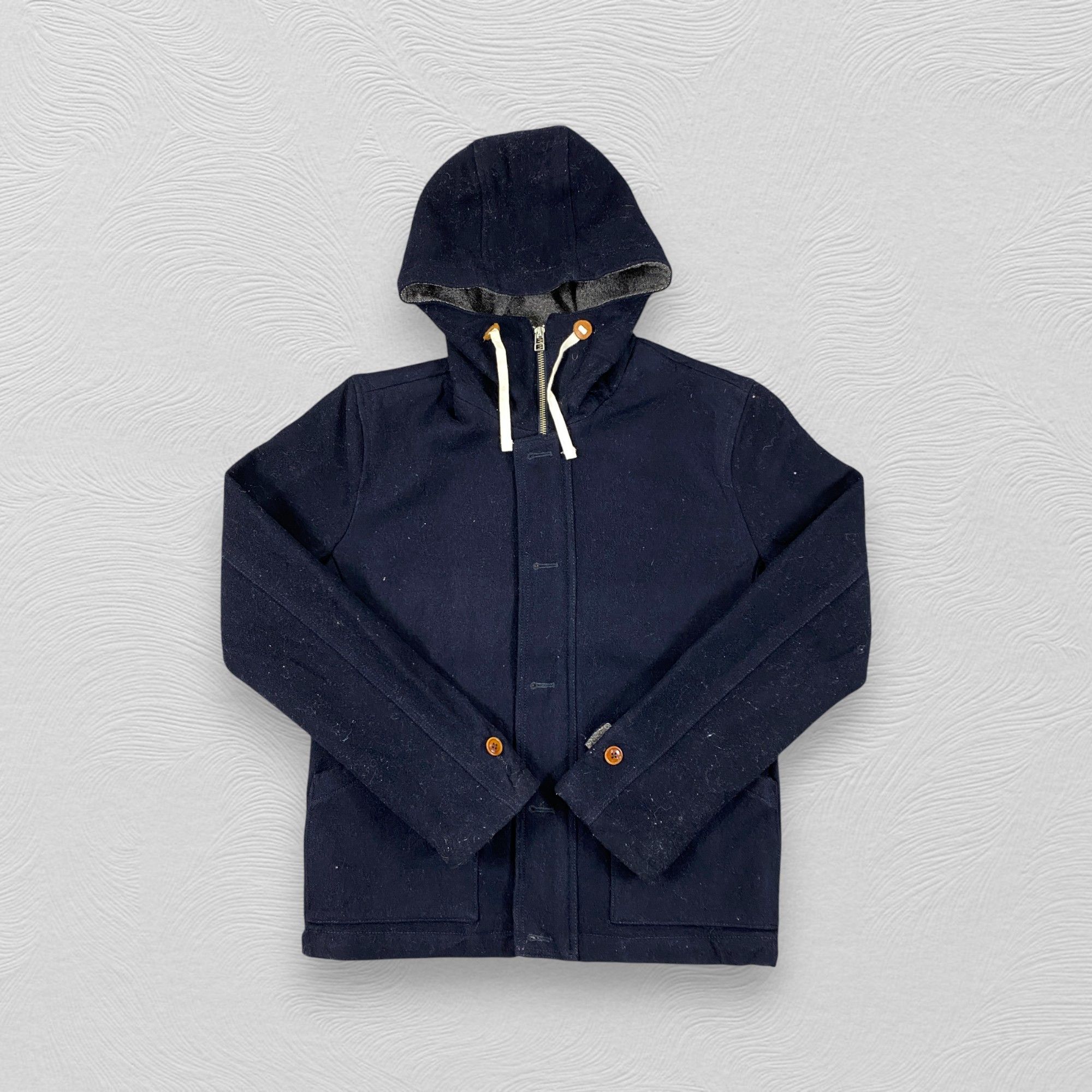 Beams Plus Vintage Japanese Brand Beams Wool Hoodie Jacket - J316 Size US M / EU 48-50 / 2 - 3 Thumbnail