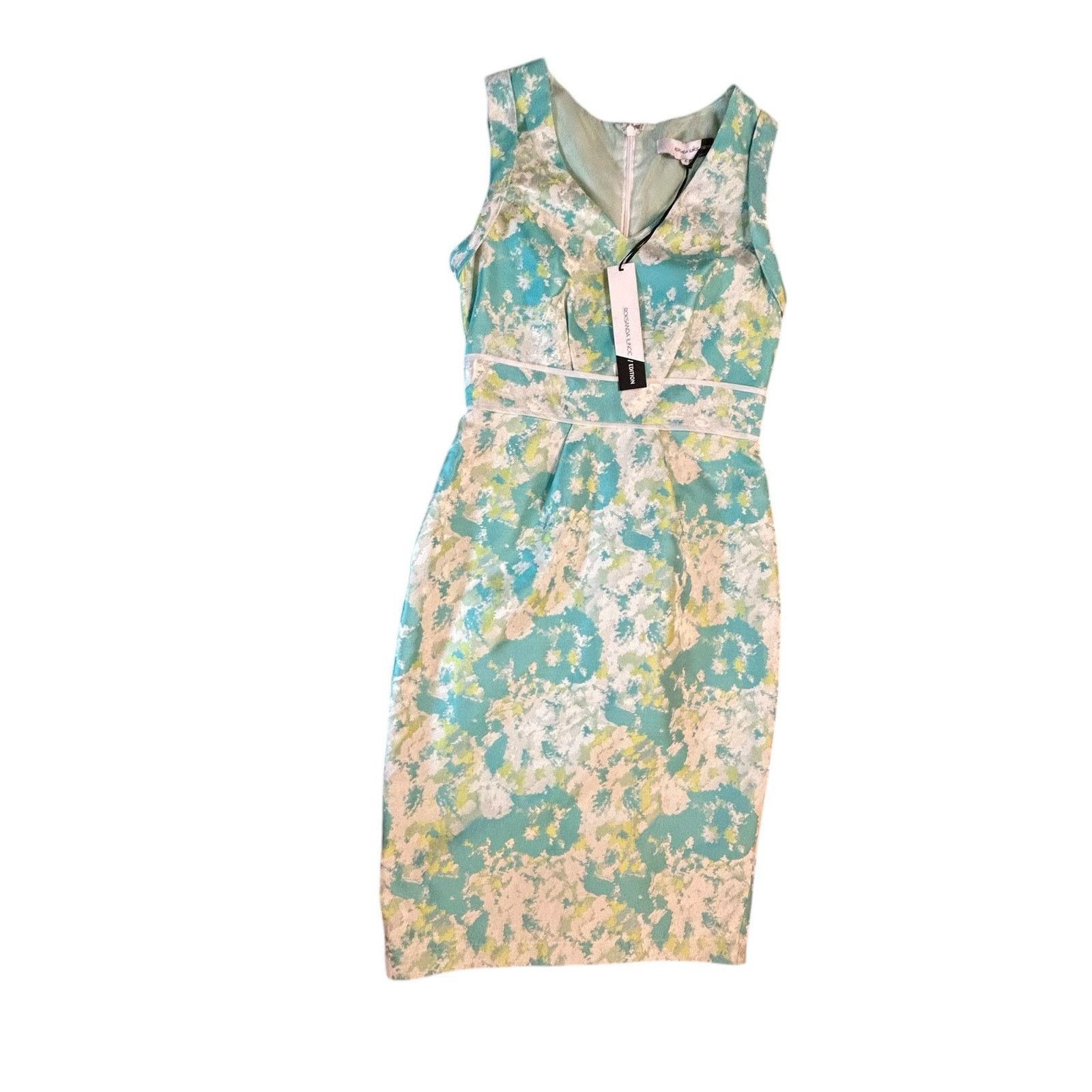 ROKSANDA NWT Roksanda Ilincic Aqua Floral Sheath Dress - Size 8 Size M / US 6-8 / IT 42-44 - 19 Thumbnail