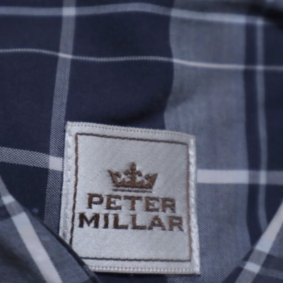 Peter Millar Peter Millar Shirt Navy Blue Plaid Long Sleeve Button Down Mens L Size US L / EU 52-54 / 3 - 6 Thumbnail