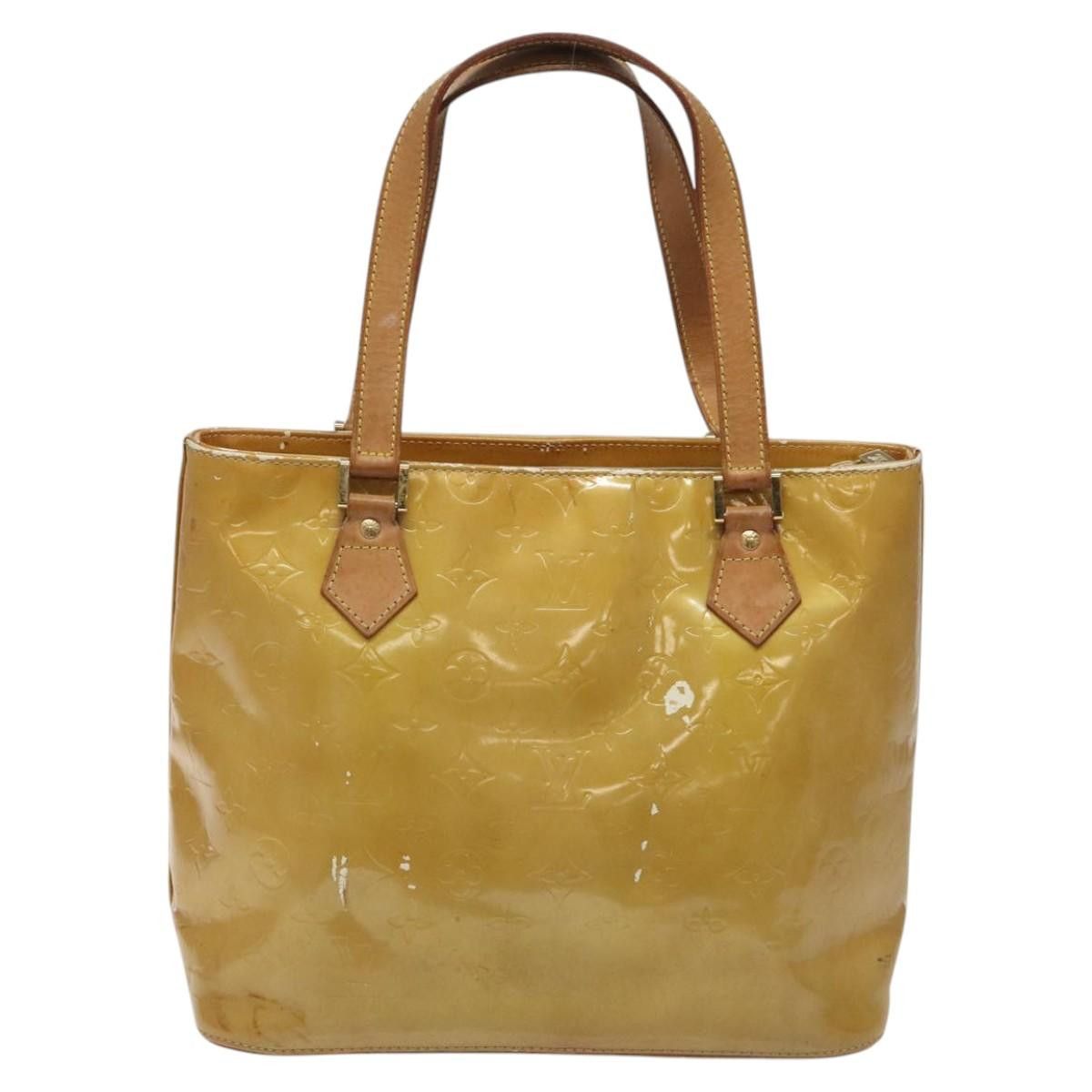 Louis Vuitton LOUIS VUITTON Monogram Vernis Houston Hand Bag Beige M91004 Size ONE SIZE - 2 Thumbnail