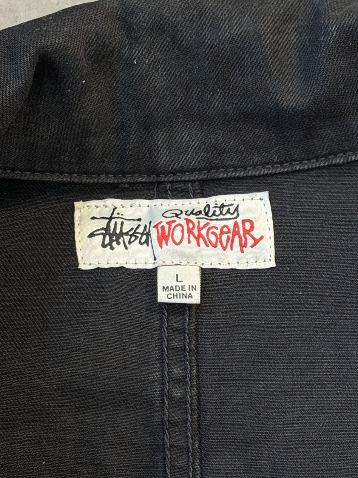 Stussy Stüssy Workgear Black Cotton Chore Jacket Size US L / EU 52-54 / 3 - 5 Thumbnail