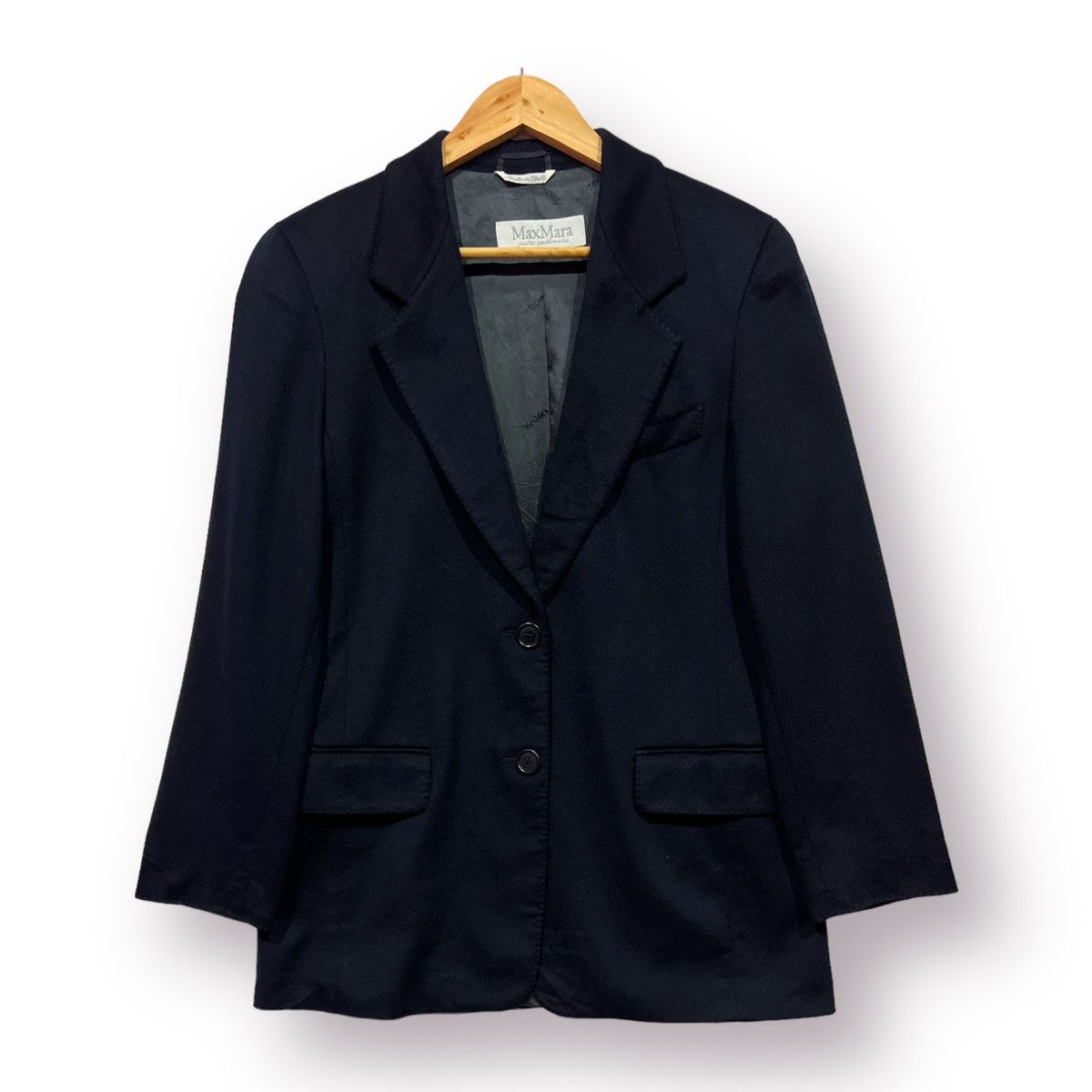 Max Mara 🔥 MAX MARA LUXURY WOOL CASHMERE BLAZER JACKET Size M / US 6-8 / IT 42-44 - 1 Thumbnail