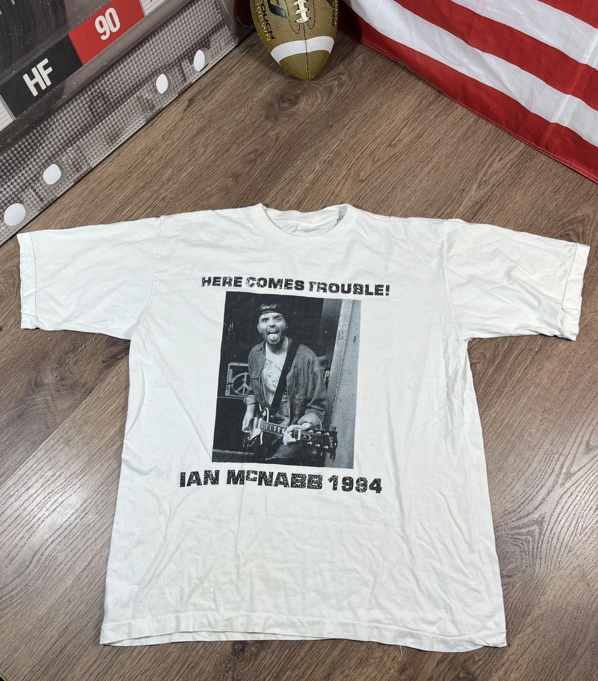 Band Tees Vintage 1994 IAN MCNABB Here Comes Trouble Rare T Shirt Size US XL / EU 56 / 4 - 1 Thumbnail