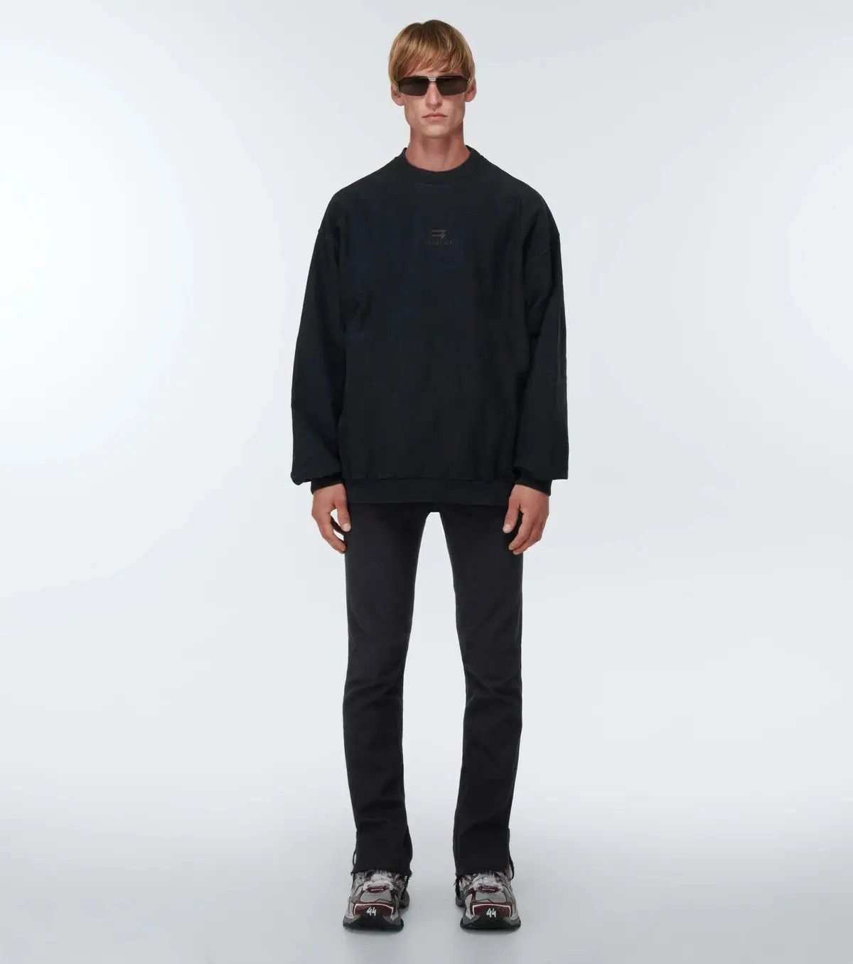 Balenciaga o1mt1gz1224 Super Fitted Jeans in Black Size US 33 - 3 Thumbnail
