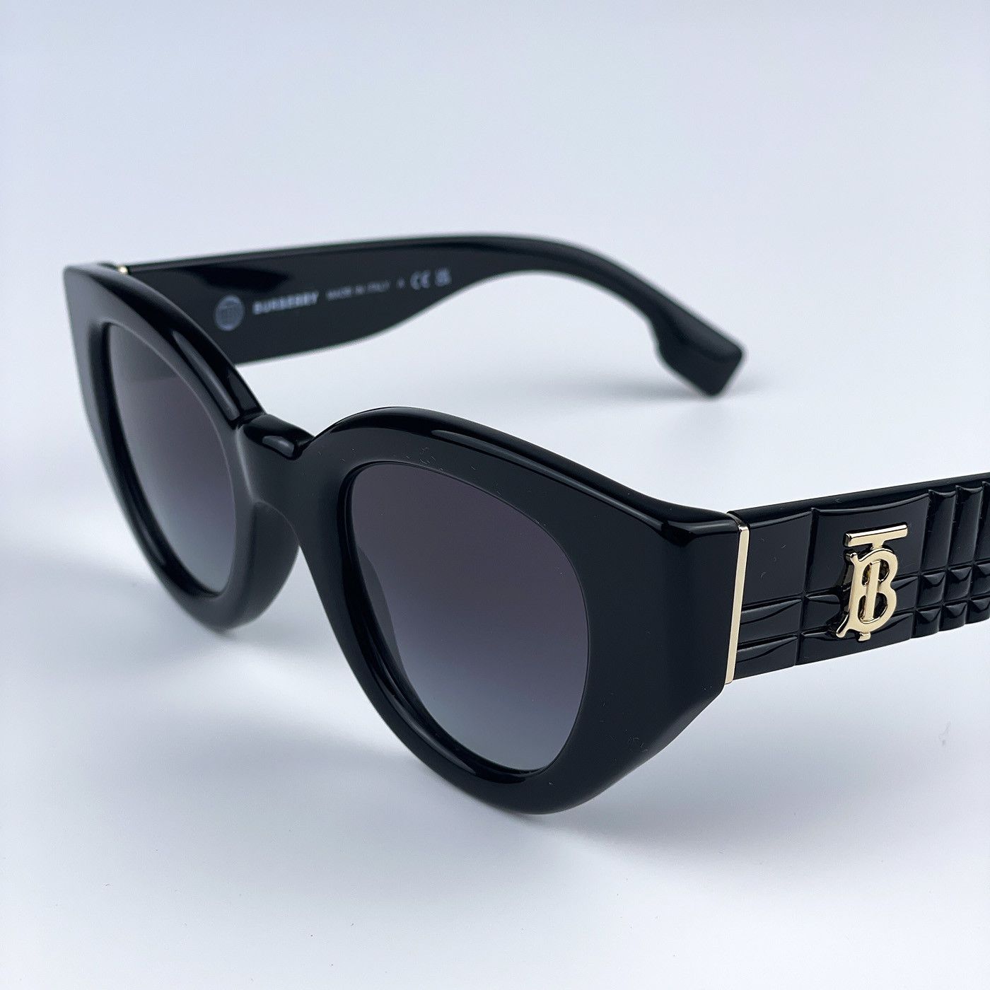 Burberry NEW Burberry BE4390 MEADOW 30018G Black Women Sunglasses Size ONE SIZE - 3 Thumbnail