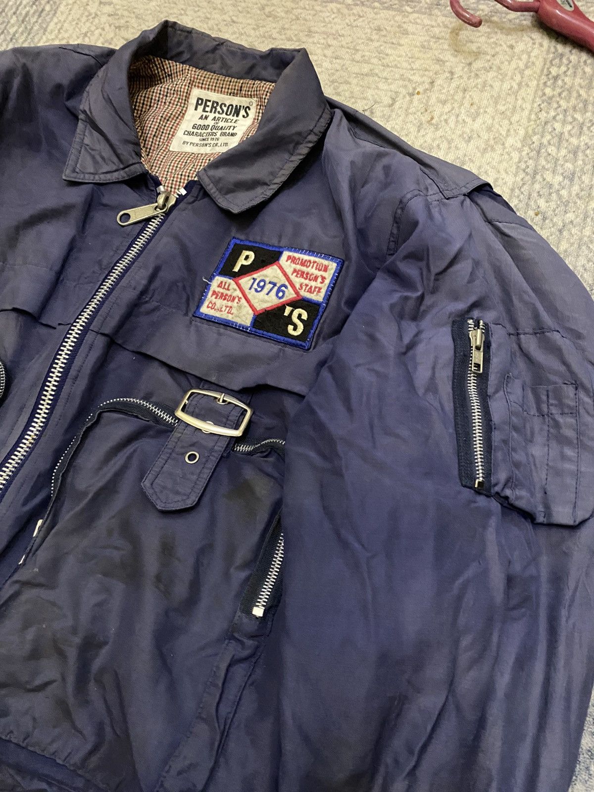 Vintage VINTAGE PERSONS REVERSIBLE BOMBER STYLE JACKET Size US M / EU 48-50 / 2 - 3 Thumbnail