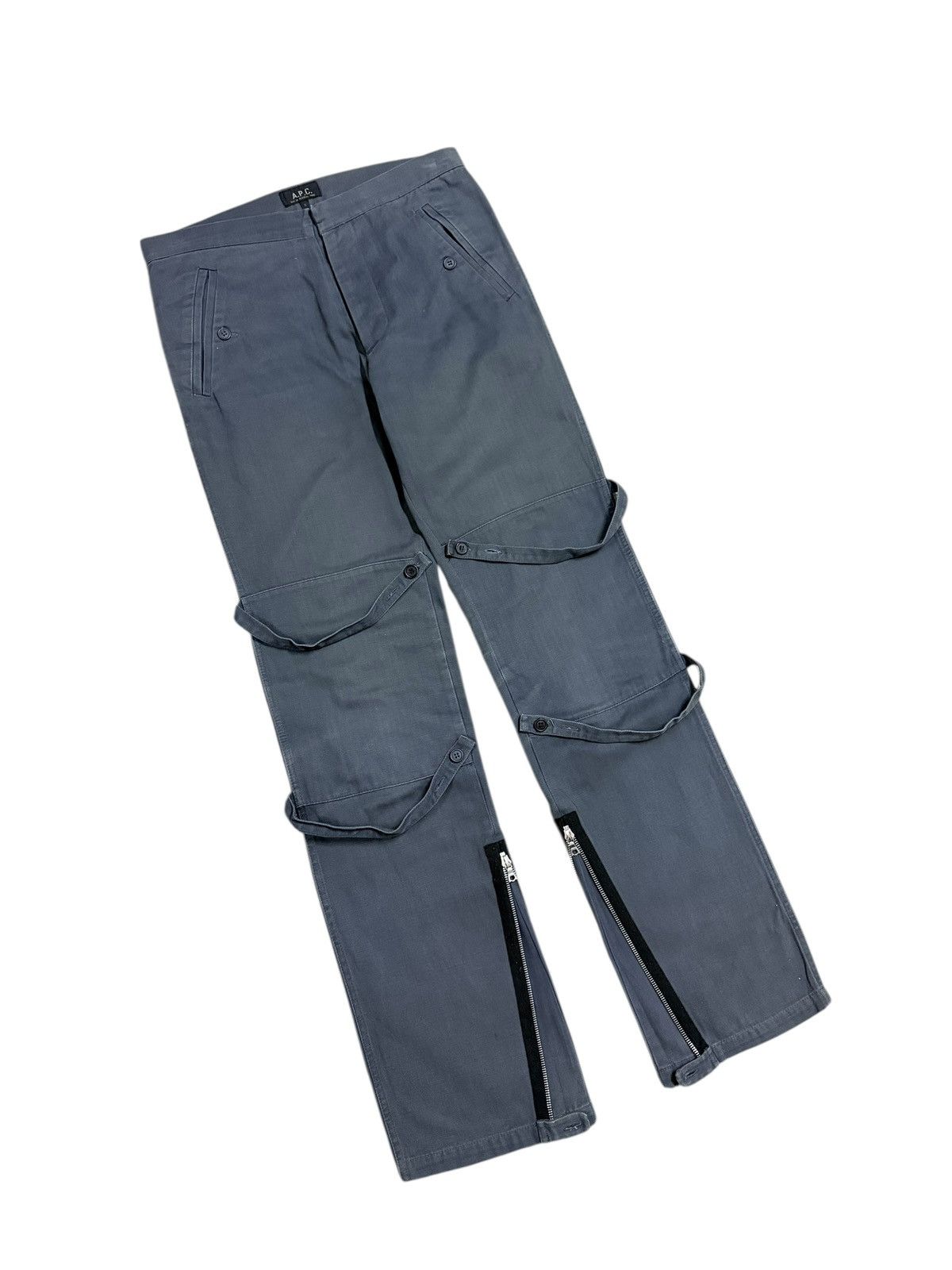 A.P.C. 🔥A.P.C. Crossstrape Bondage Zipper Length Harringbone Pants Size US 32 / EU 48 - 6 Thumbnail