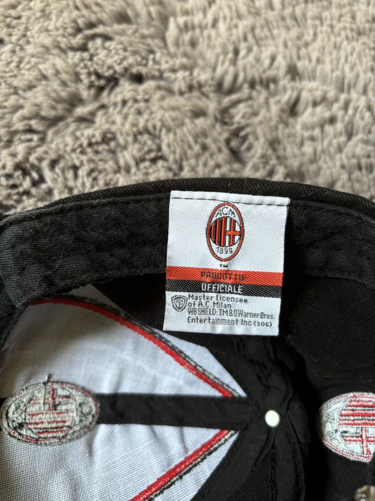 Vintage Milan Cap Vintage Faded Big Logo Soccer hat Size ONE SIZE - 6 Thumbnail