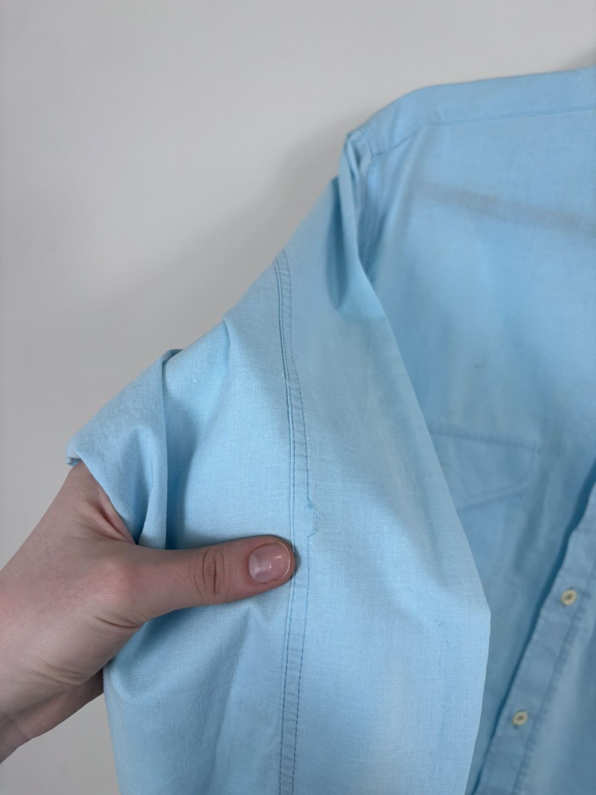Valentino Vintage 1990s Valentino Jeans Men’s Blue Long Sleeve Shirt Size US M / EU 48-50 / 2 - 16 Thumbnail
