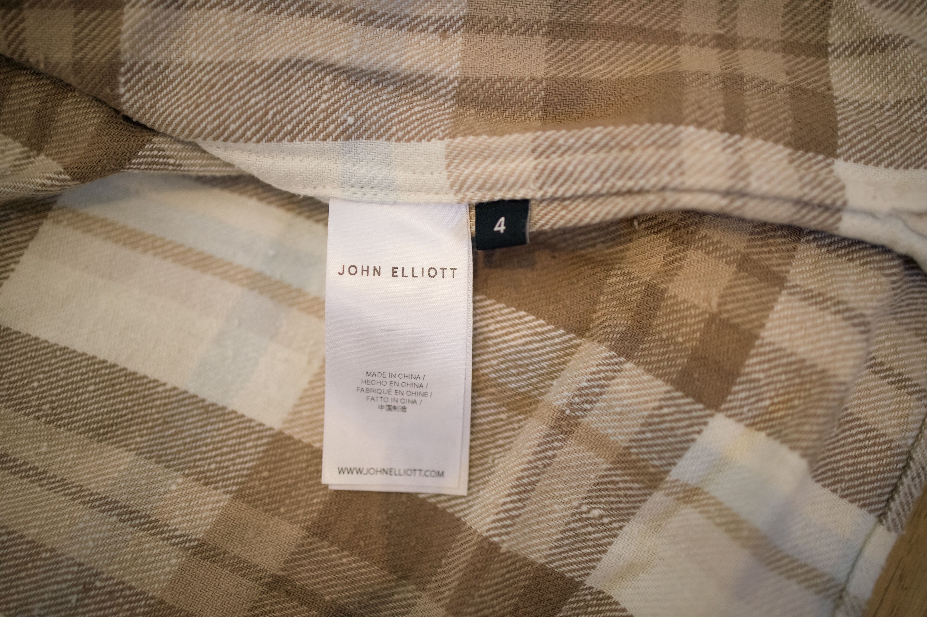 John Elliott John Elliott Sly Straight Hem Flannel Shirt – Size 4 (XL) Size US XL / EU 56 / 4 - 4 Thumbnail