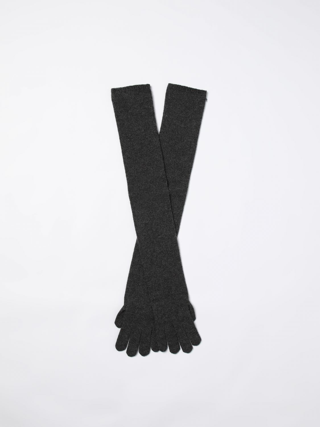 Max Mara Max Mara Gloves Woman Grey Size ONE SIZE - 1 Thumbnail