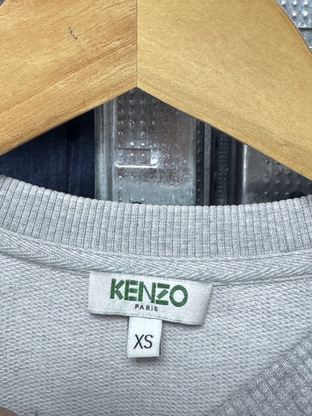 Kenzo KENZO Paris Flower Icon Gray Sweatshirt Made in Portugal Size XS / US 0-2 / IT 36-38 - 4 Thumbnail