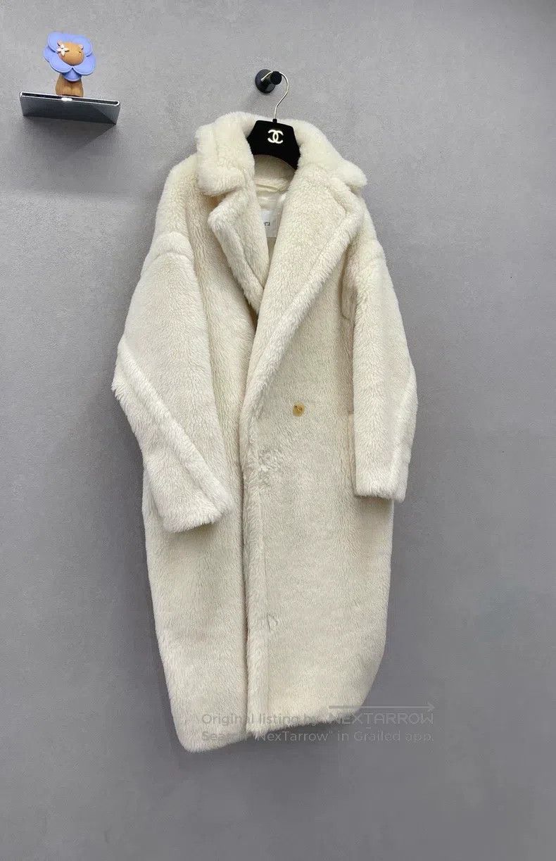 Max Mara Max Mara Teddy Bear White Long Collar Coat Size XS / US 0-2 / IT 36-38 - 3 Thumbnail