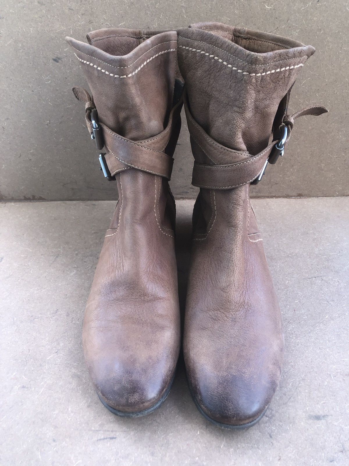 Prada Prada Brown Calfskin Leather Women’s Boots Size 39.5 Size US 9.5 / IT 39.5 - 4 Thumbnail