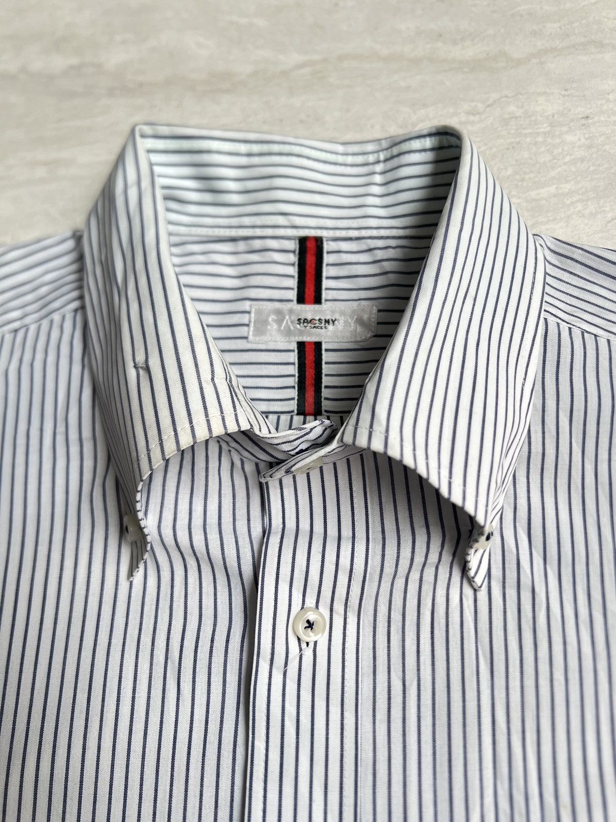 Yohji Yamamoto SACSNY Y’SACCS Yohji Yamamoto Striped Shirt Size US L / EU 52-54 / 3 - 5 Thumbnail