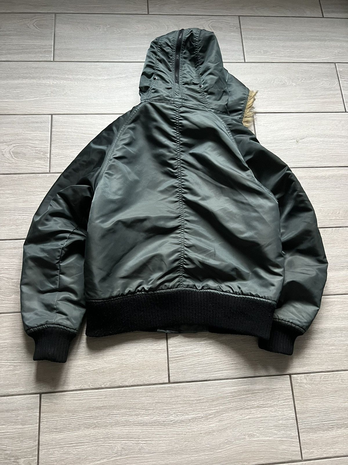 If Six Was Nine Vintage Japanese Scott Cropped Fur LGB Style Bomber Jacket Size US L / EU 52-54 / 3 - 21 Thumbnail