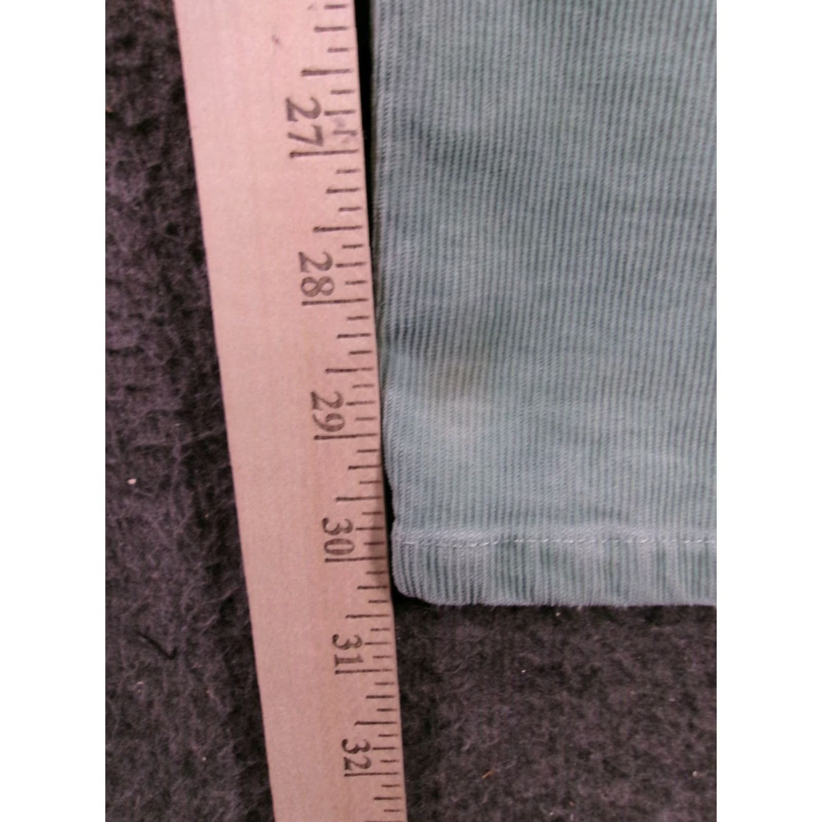 Coldwater Creek Coldwater Creek Pants Women 18 Green Corduroy Pull On Straight Leg Stretch Size 40" / US 18 - 7 Thumbnail