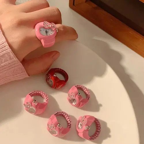 Jewelry Hirasawa x azawa Cute Watch Adjustable Ring Size ONE SIZE - 8 Thumbnail
