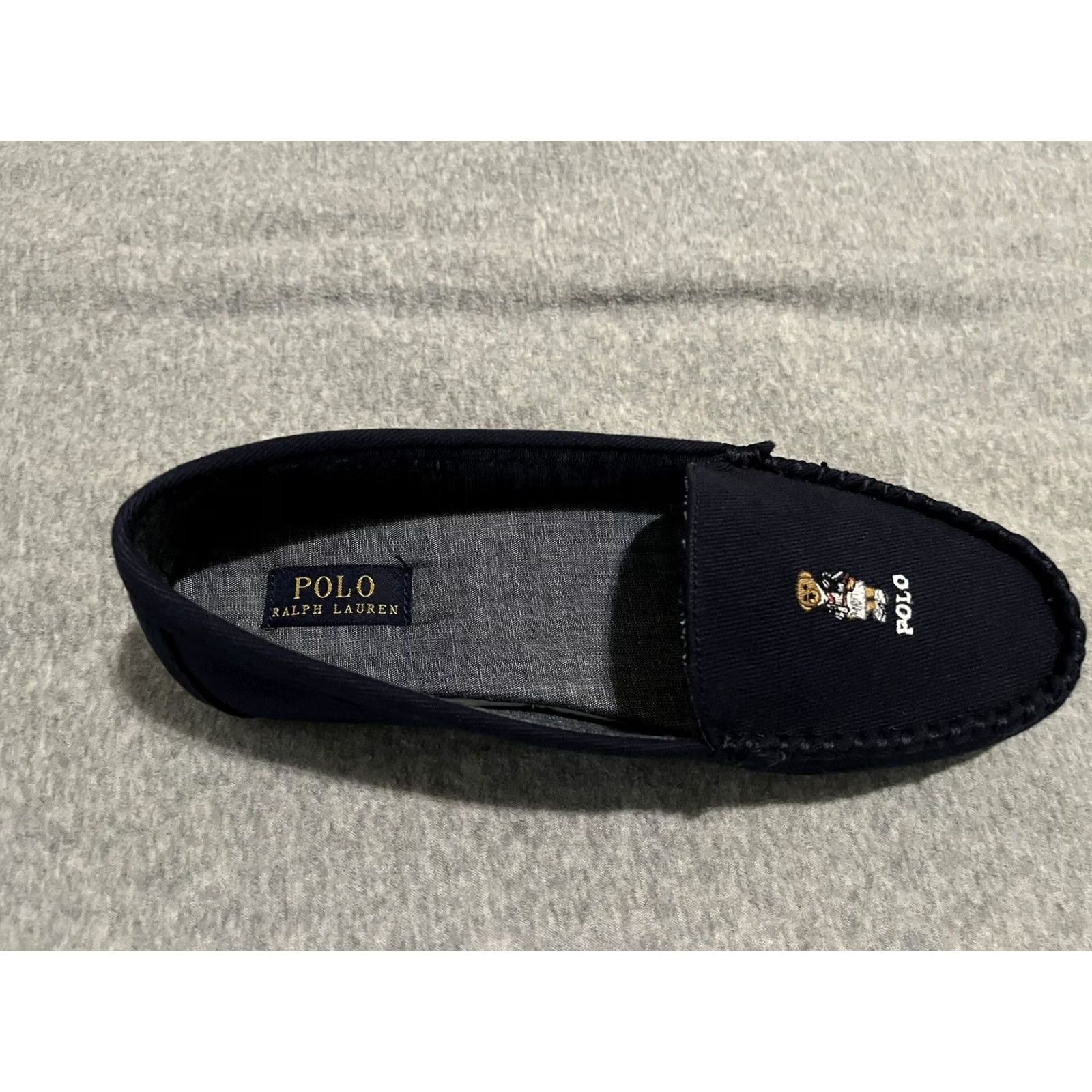 Polo Ralph Lauren Polo Ralph Lauren Slipper Moccasin Bear Declan Navy Blue Women 11 Shoes Slip On Size ONE SIZE - 4 Thumbnail