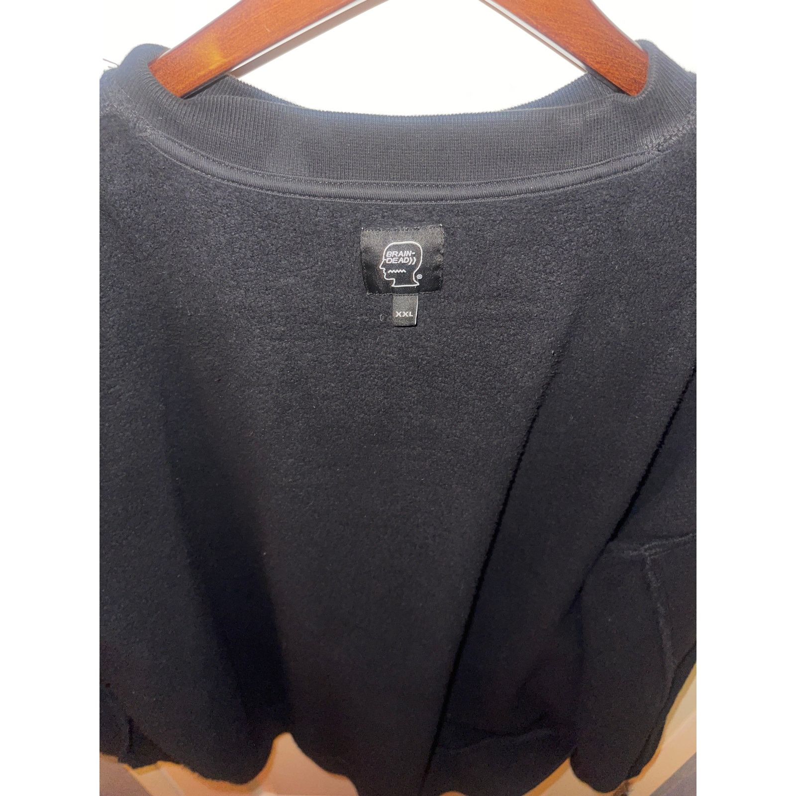 Brain Dead Brain Dead 'Black Sludge' Cotton Fleece Structured Sweater Size US XXL / EU 58 / 5 - 7 Thumbnail