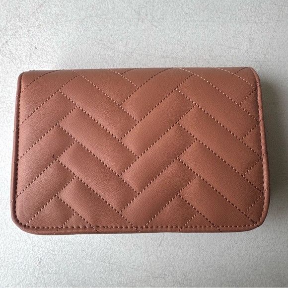 Bebe NWT BEBE SOPHIA CROSSBODY BAG SMALL DARK BLUSH Size ONE SIZE - 6 Thumbnail