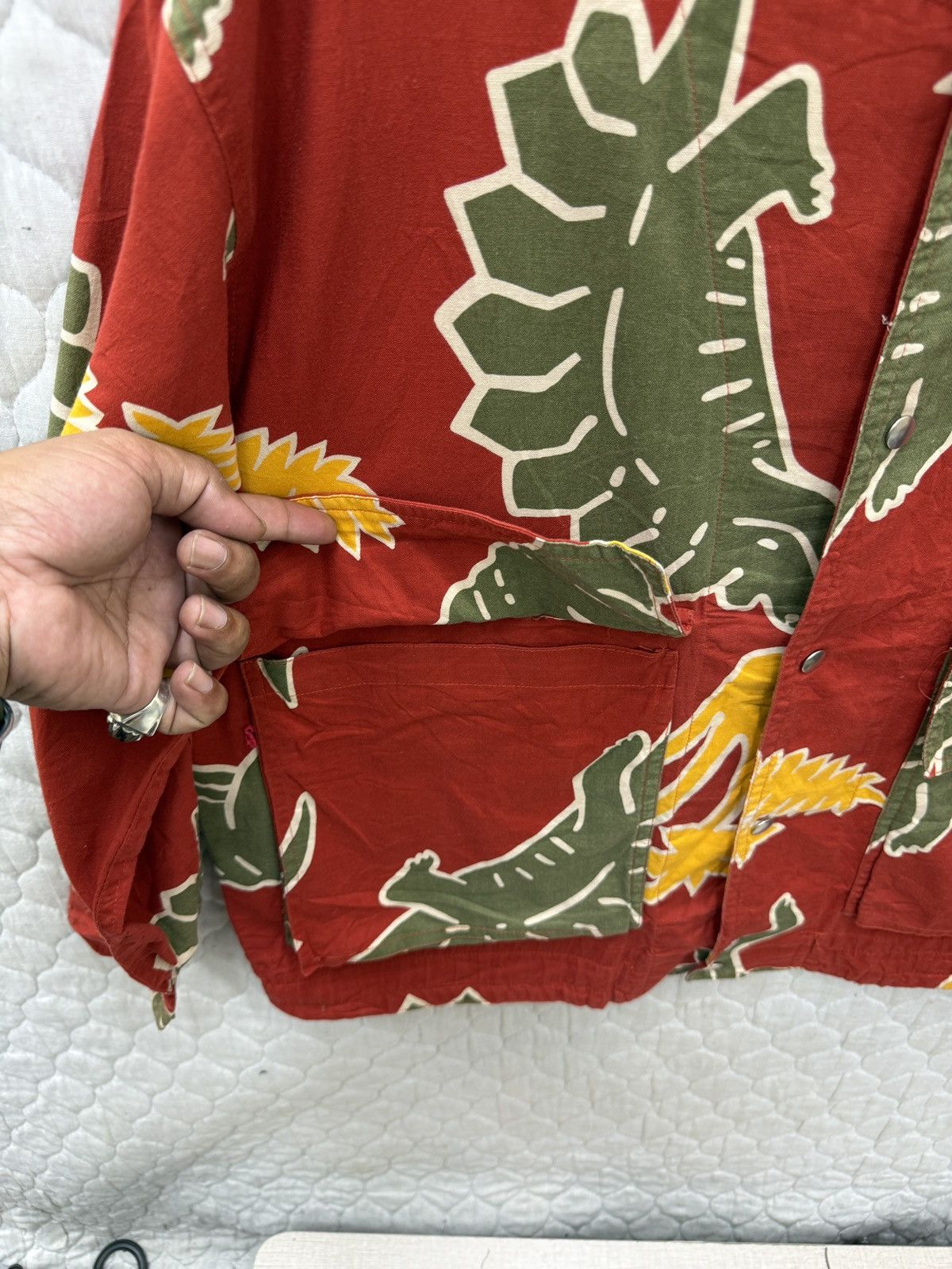 Issey Miyake 🔥🔥🔥ARCHIVE VTG ISSEY MIYAKE HAI SPORTING GEAR DINASOUR PRINT Size M / US 6-8 / IT 42-44 - 10 Thumbnail