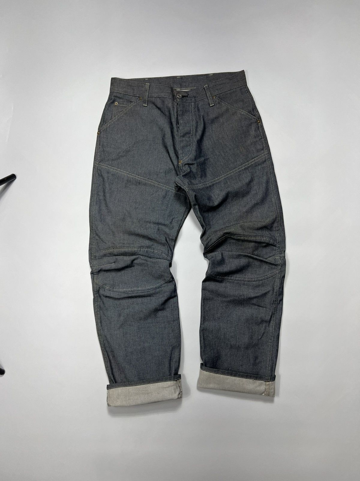 G-Star Vintage G-star Raw Shortcut Elwood Double Knee Baggy Jeans Size US 33 - 6 Thumbnail