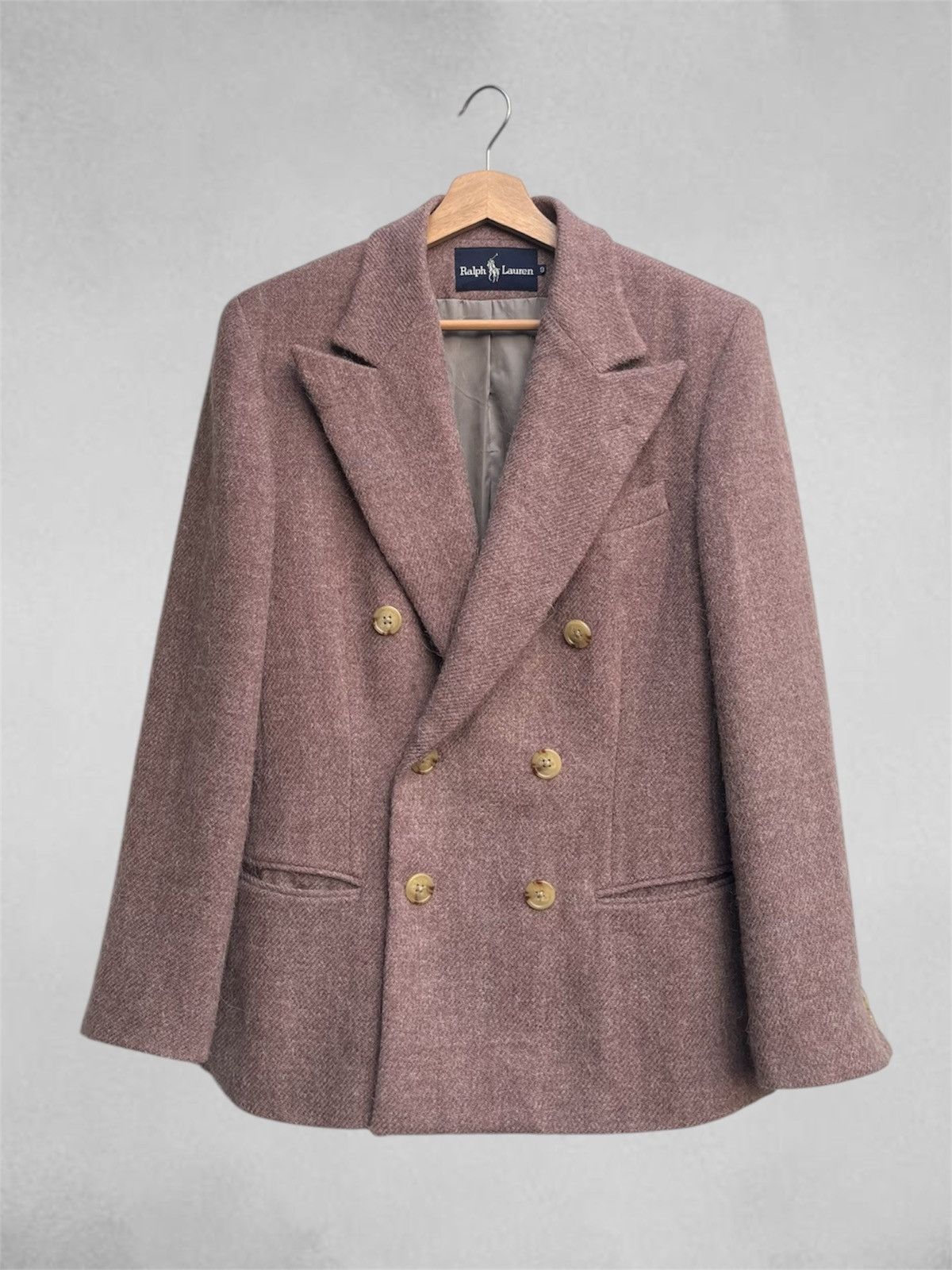 Ralph Lauren Vintage Ralph Lauren Double Breasted Wool Jacket Size M / US 6-8 / IT 42-44 - 1 Thumbnail